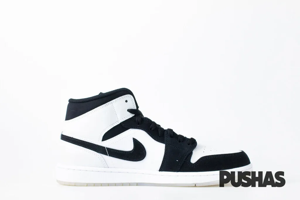 Air Jordan 1 Mid 'Diamond' GS (2022) Lift Up Black Edge