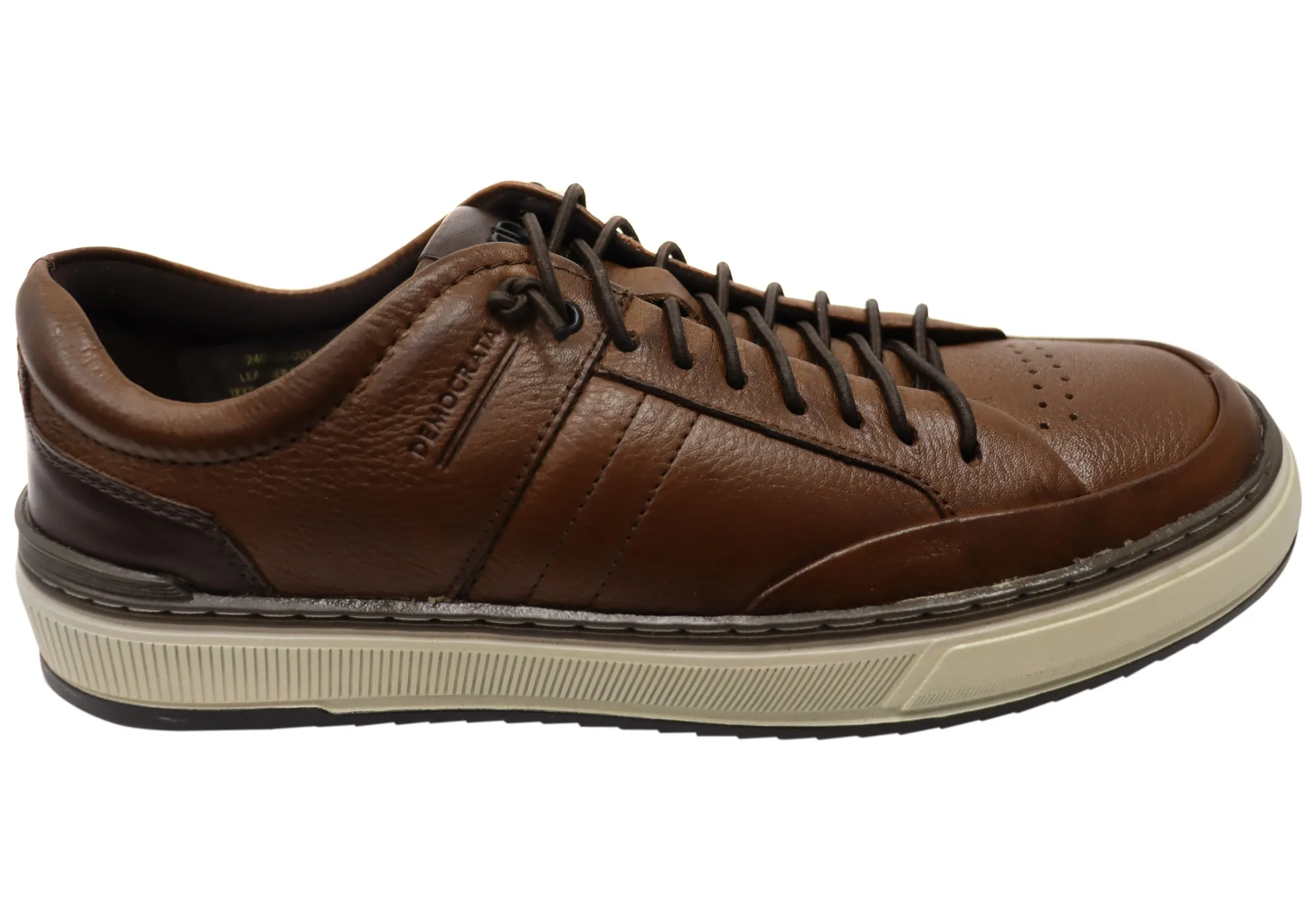 Walking Vibe Calm Walk Democrata Clifton Mens Comfortable Leather Casual Shoes Made In Brazil