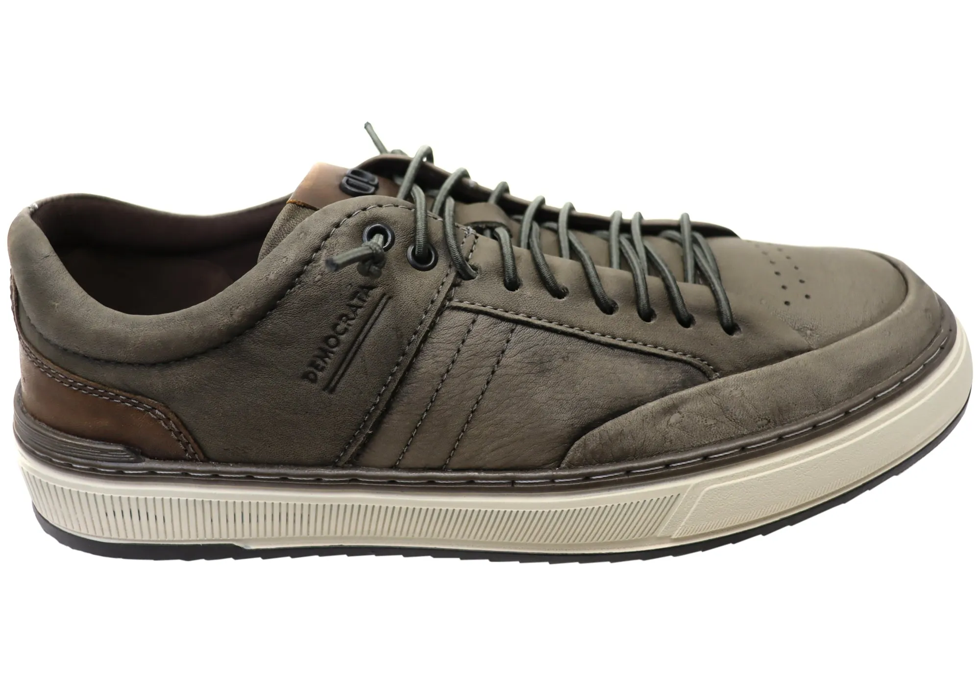 Democrata Clifton Mens Comfortable Leather Casual Shoes Made In Brazil Sport Street