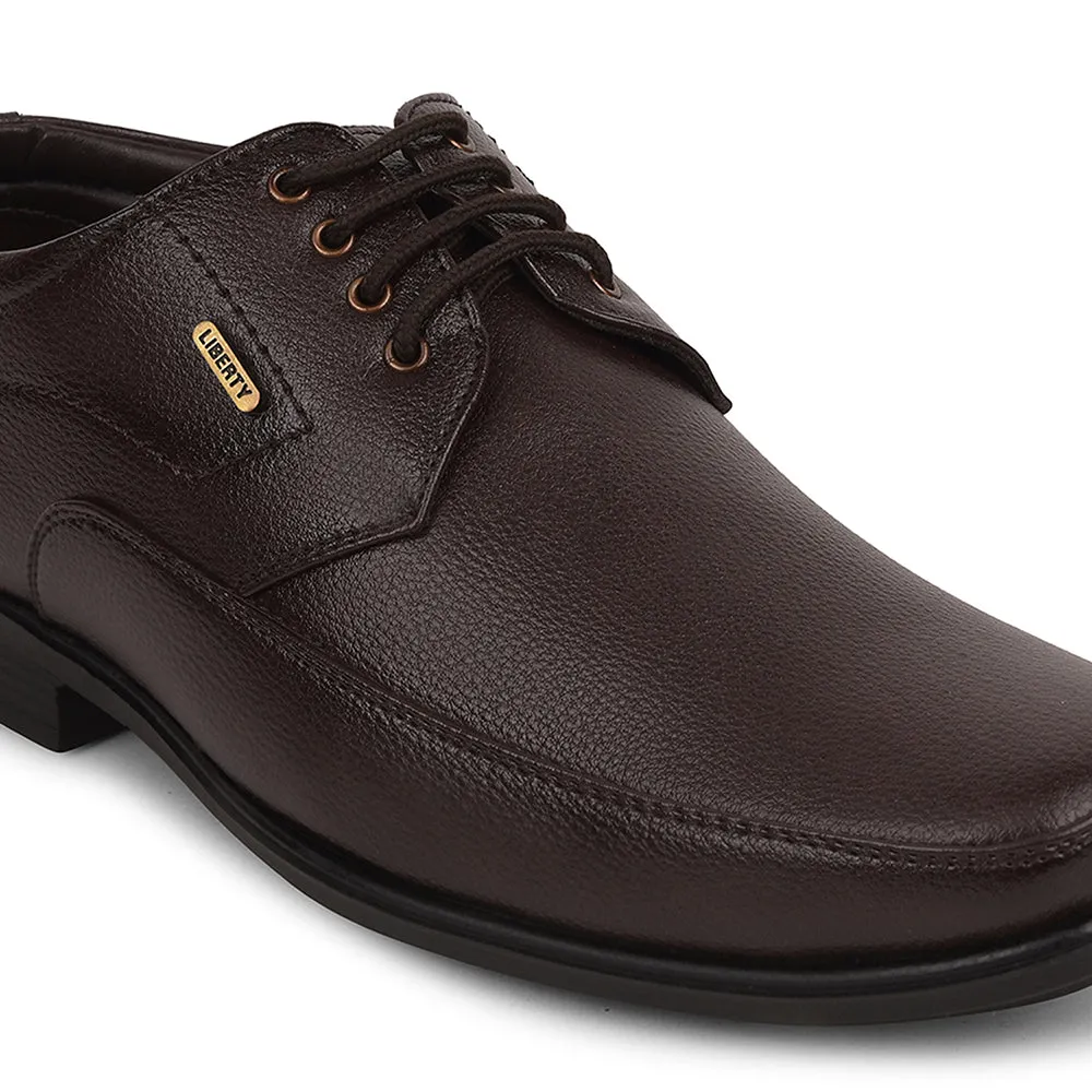 Marriage Shade Luxury Look Fortune Brown Formal Lacing Derby Shoes For Men UVL-134 By Liberty