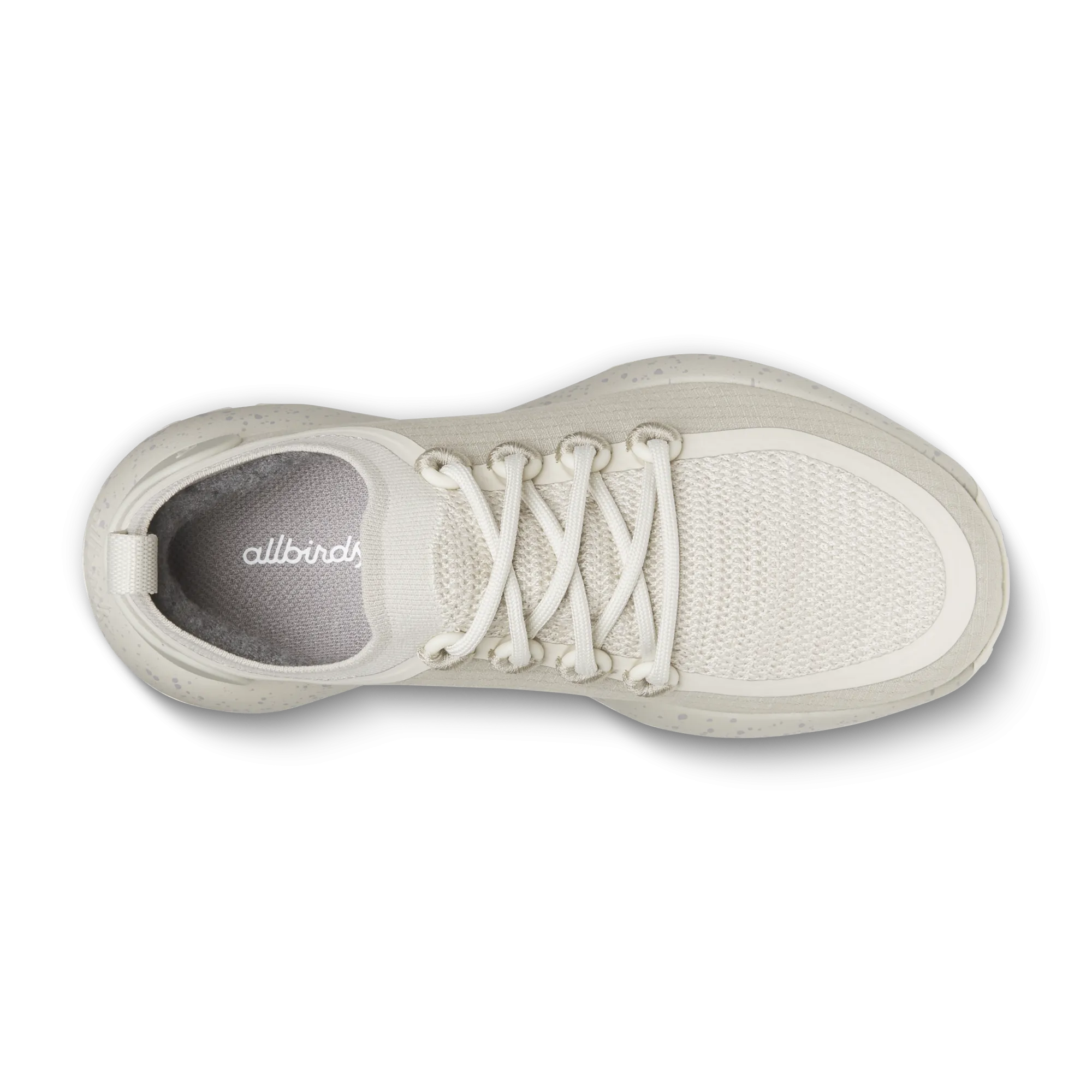Women's Trail Runner - Weathered White (Weathered Grey Sole) All-Day Cushioning Stacked Cushioning