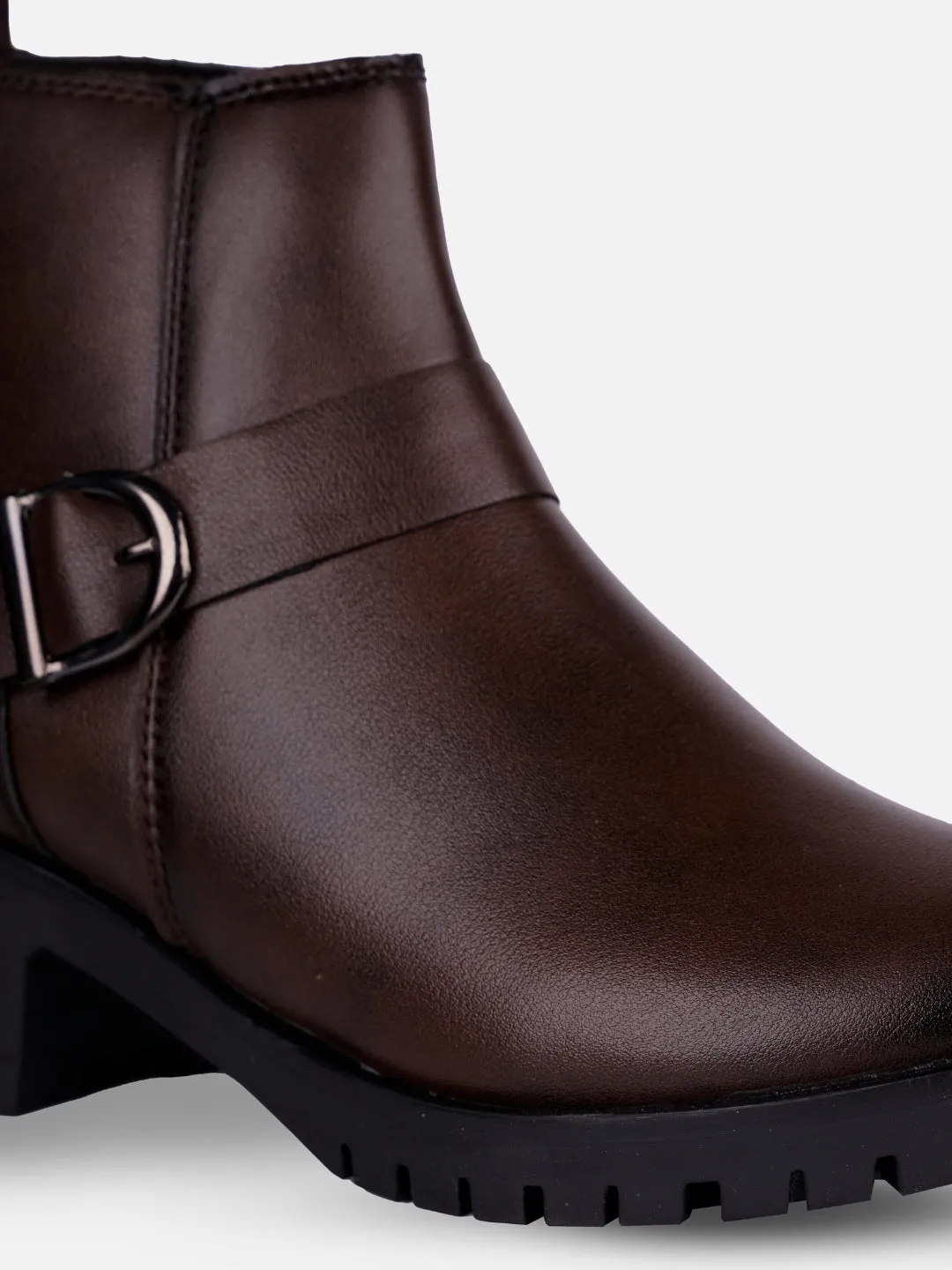 Winter Comfort Art Soul Women's Brown Ankle Boots (IU5001)