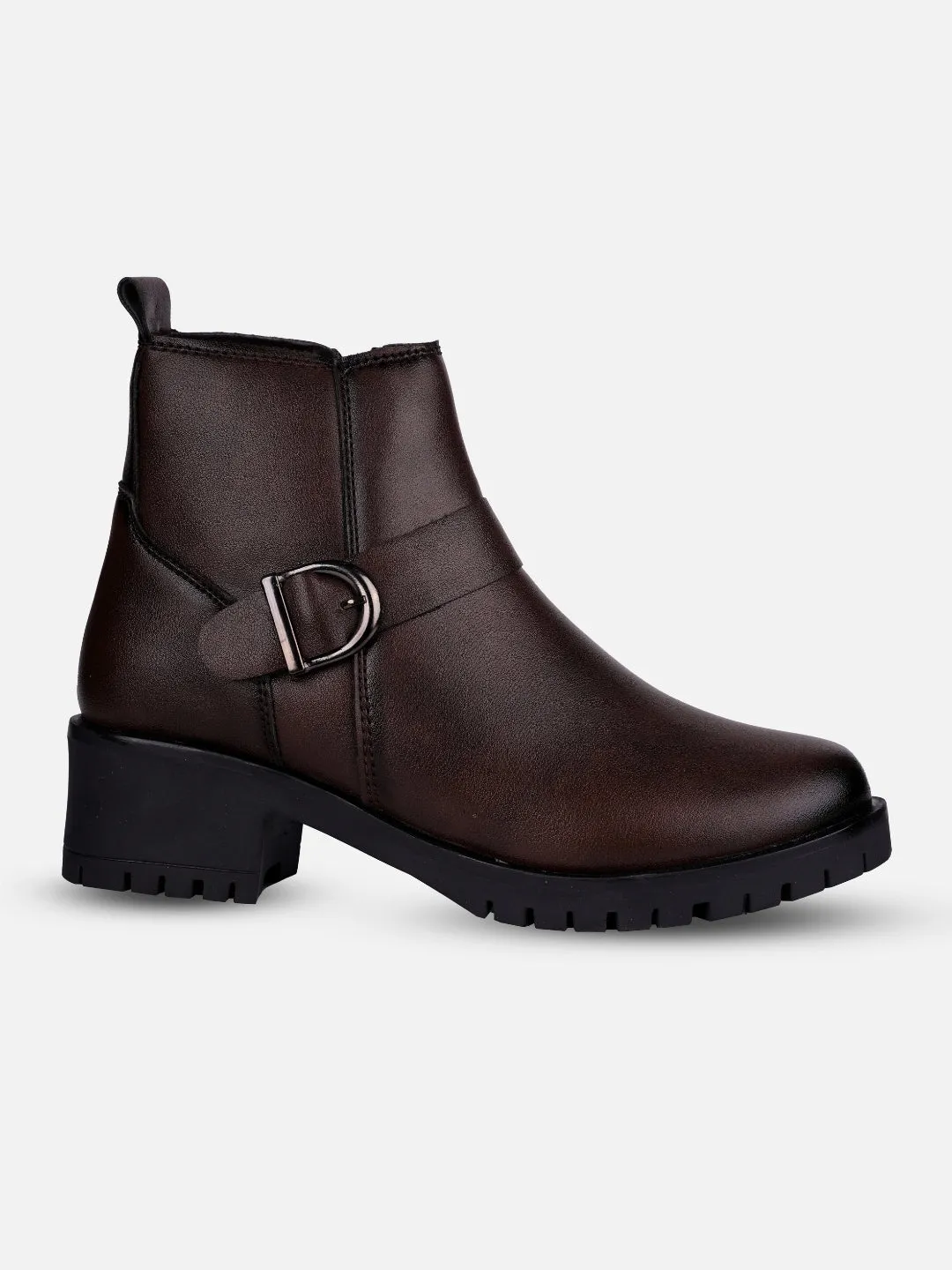Terrain Tested Library Visit Women's Brown Ankle Boots (IU5001)