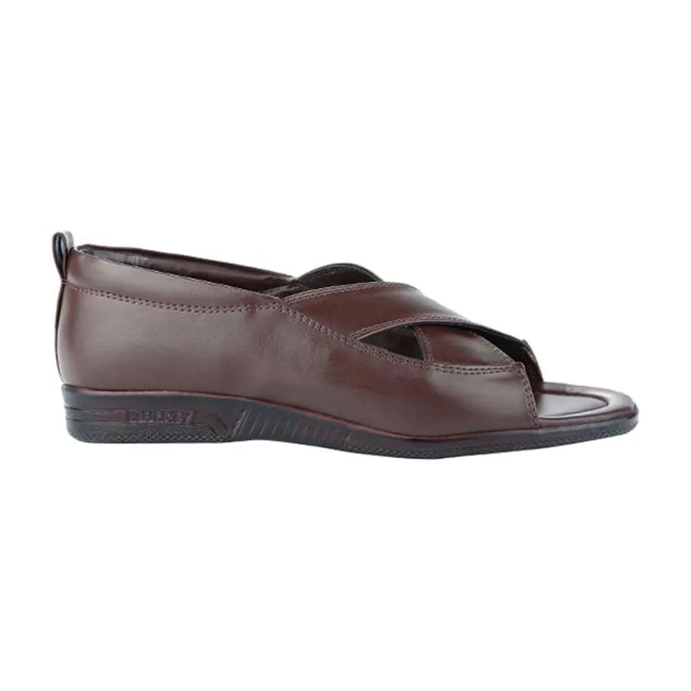 Coolers Formal (Brown) Sandals For Men 7194-118 By Liberty Edge Pace Slim Look