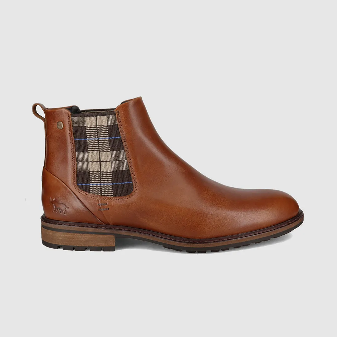 Non Slip Eco Material Outdoor Trek Faraday Chelsea Boots Tan Flexible Construction