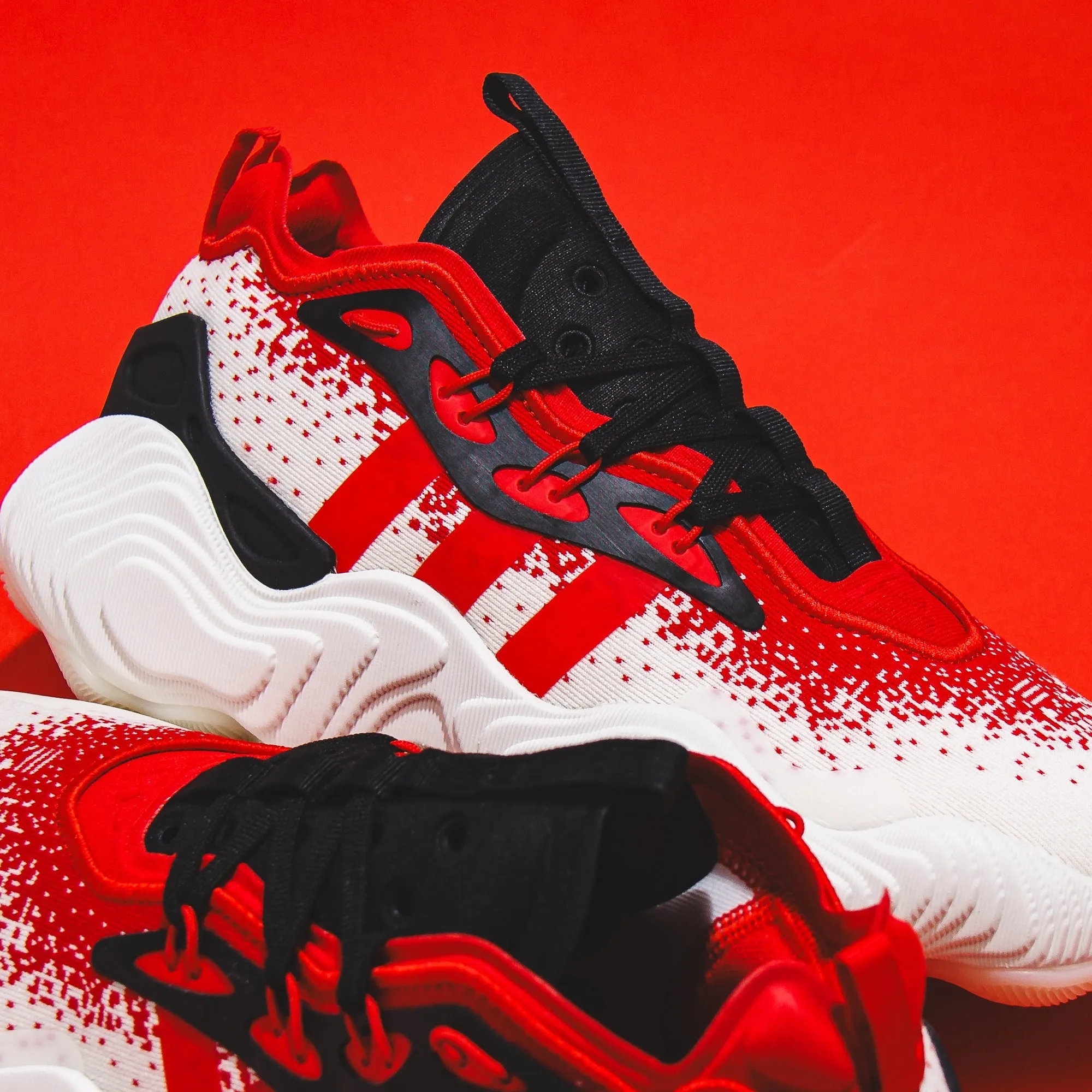 Linen Air Adidas Basketball Men Trae Young 3 White Red IE2704