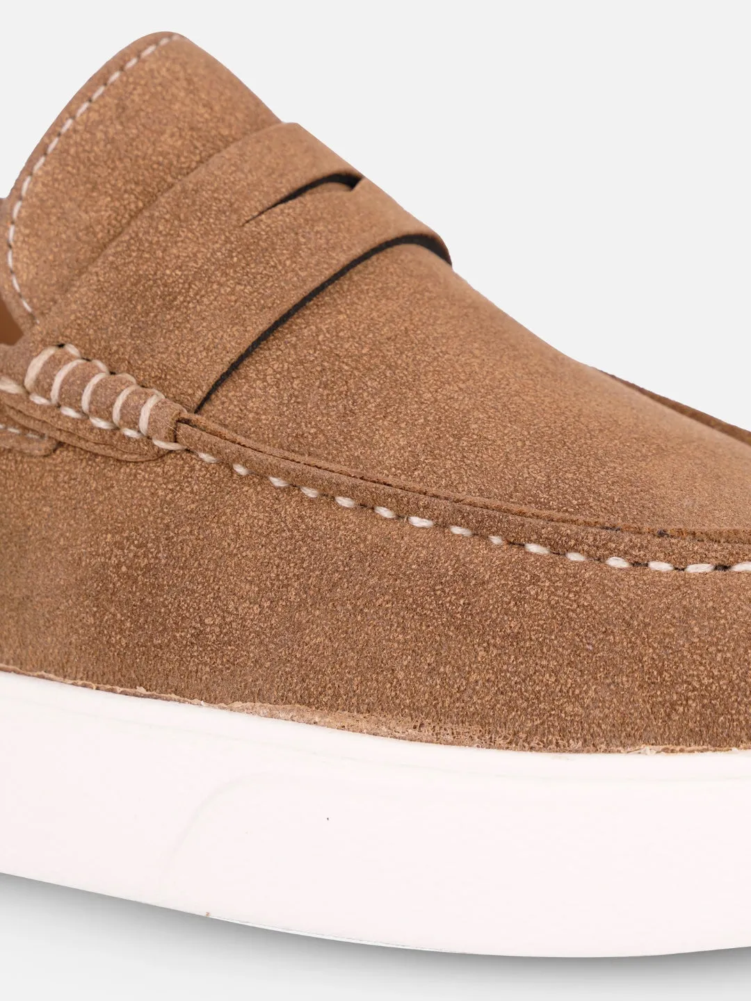 Women's Beige Casual Slip On (IU1017) Soft Sole Cushion Boost