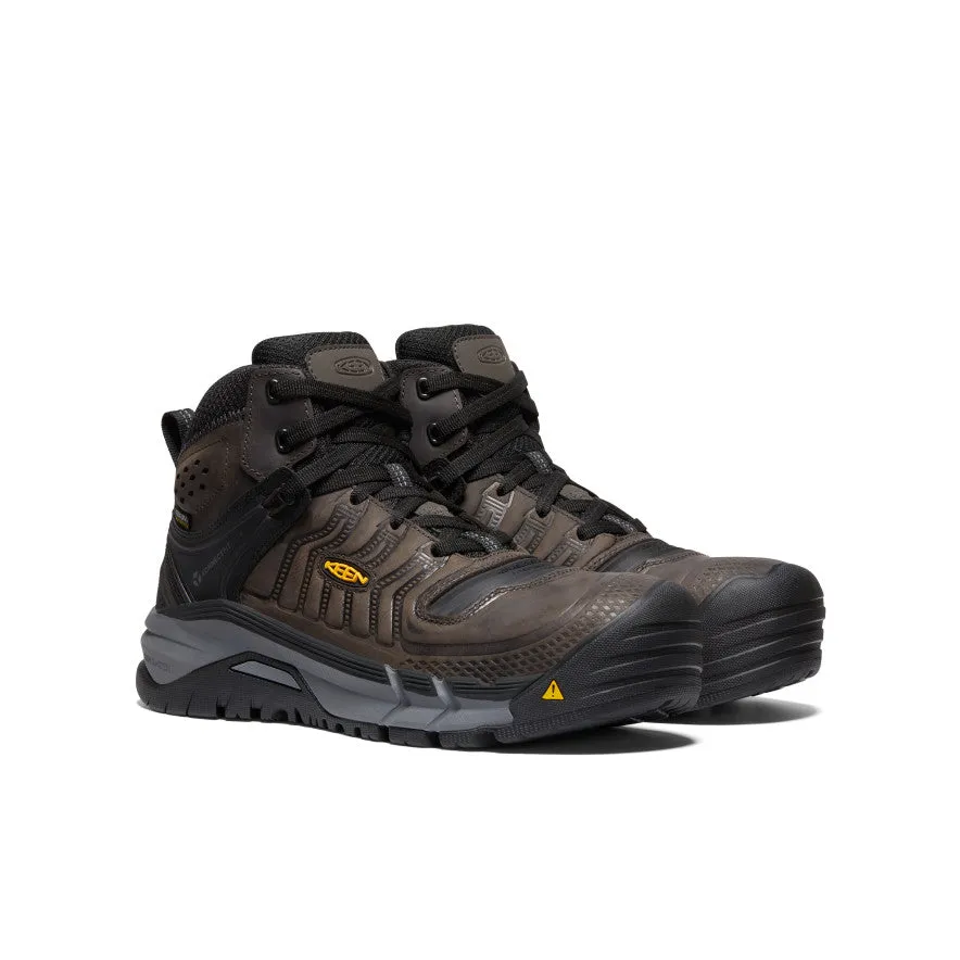 UV resistant Men's Kansas City  Waterproof Mid (Carbon Toe)  |  Coffee Bean/Black