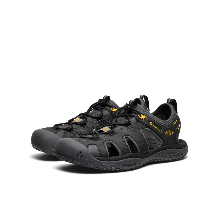 Stylish Design Men's SOLR Sandal  |  Black/Gold