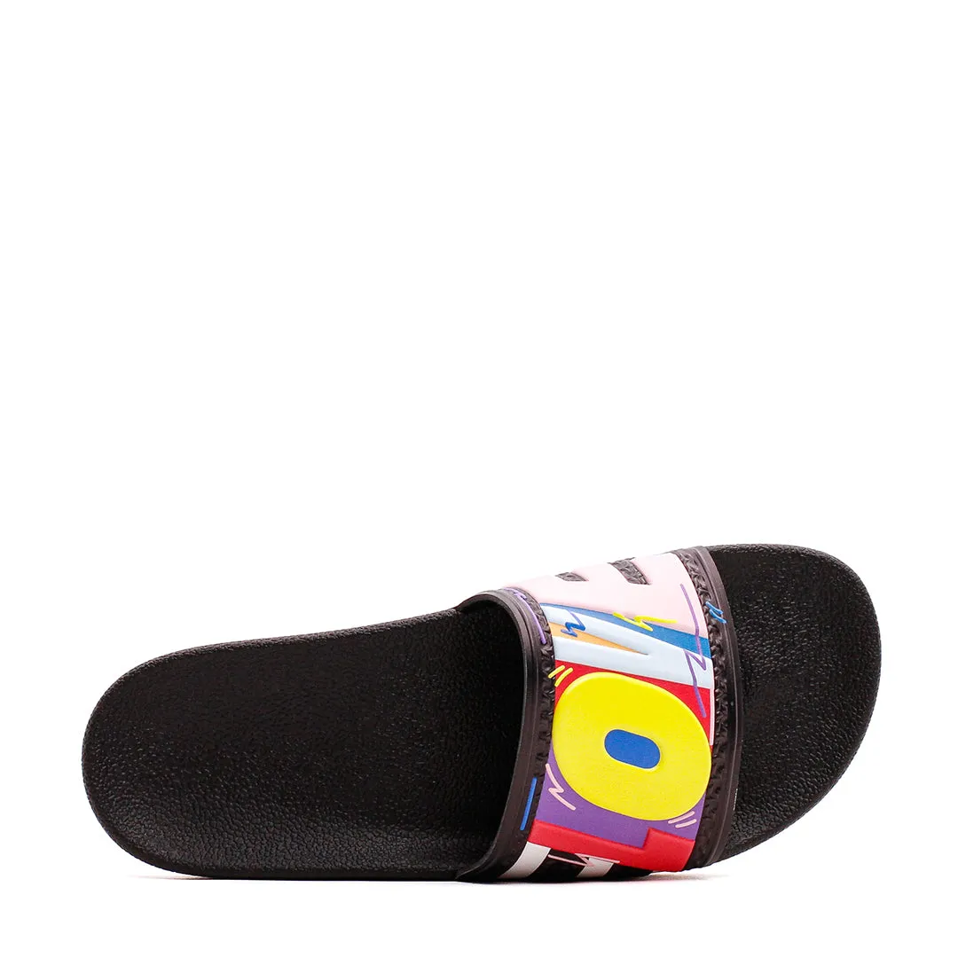 Adidas Originals Men Adilette Pride Black GX6389 Satin Glow