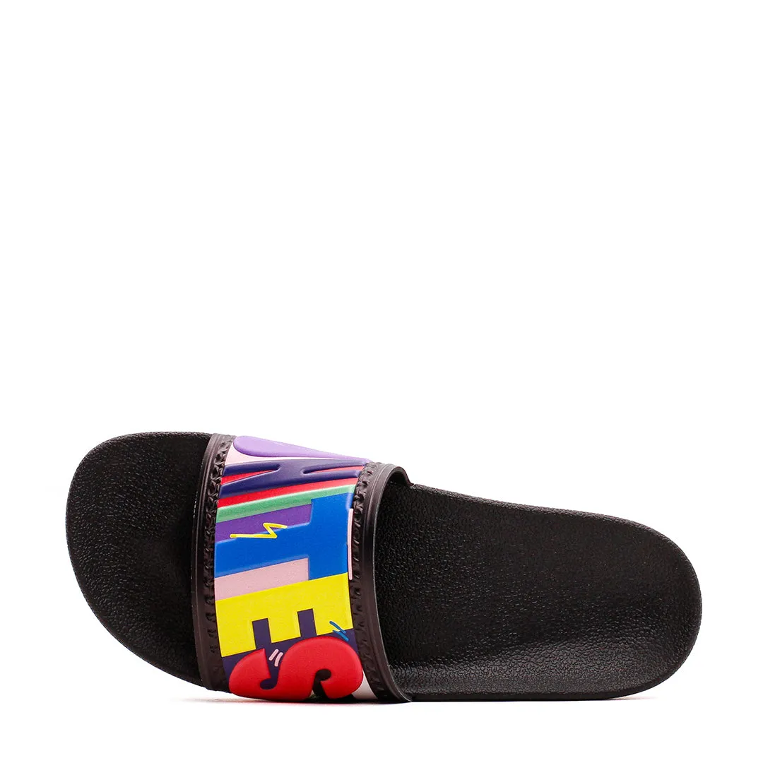 Adidas Originals Men Adilette Pride Black GX6389 Chic Fit Lightweight Form Casual Wear