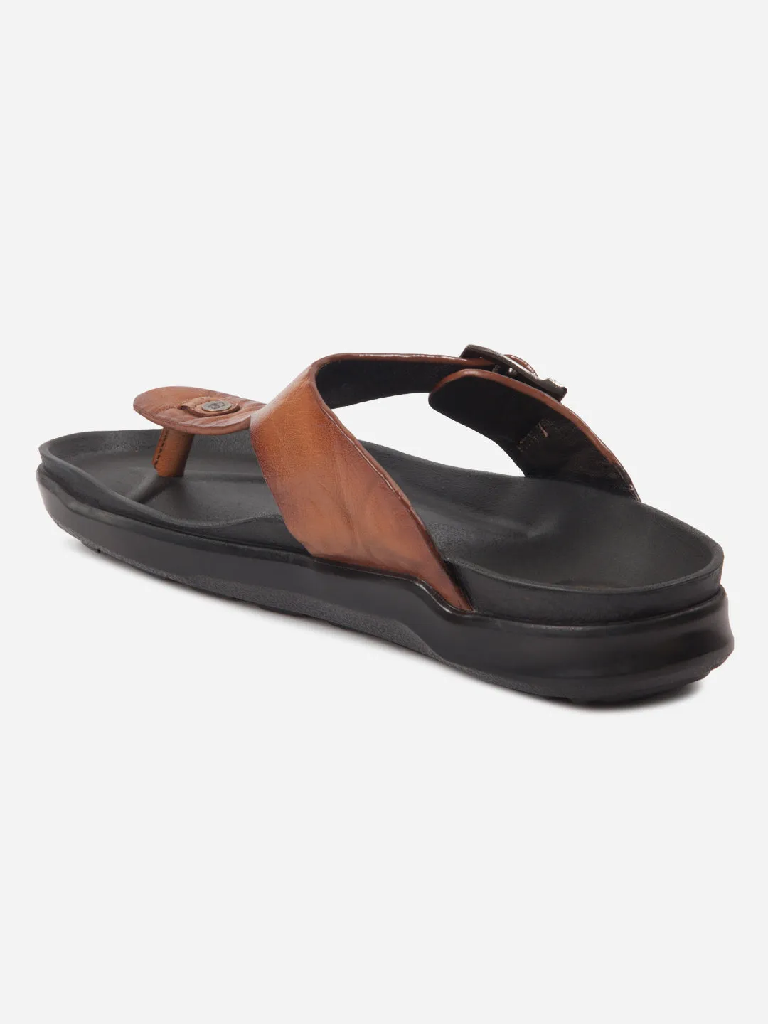 Men's Tan Thong Sandal (ID4226) Camera Look