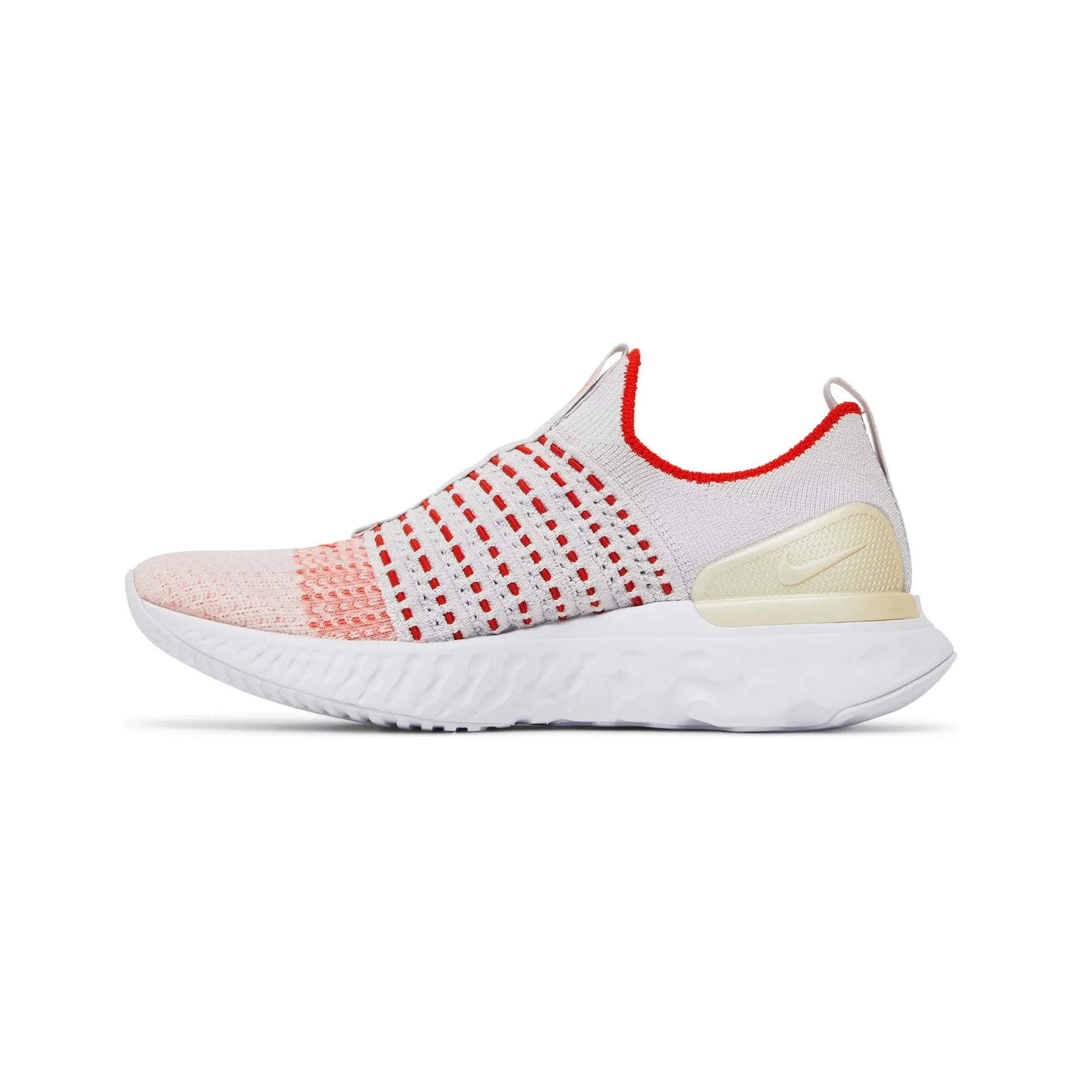 Moon Walk Nike React Phantom Run Flyknit 2 'Vast Grey Orange' Women's (2020)