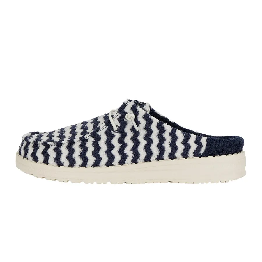 Matte Base Wendy Slip Terry Stripe - Navy Blazer/Egret