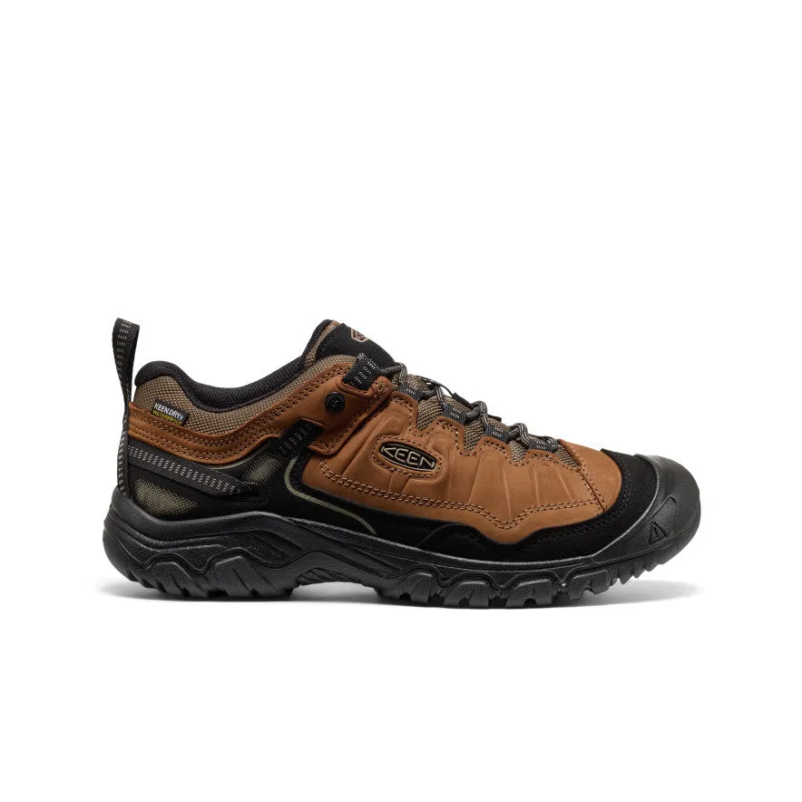 Peak Step Men's Targhee IV Waterproof Hiking Shoe  |  Bison/Black