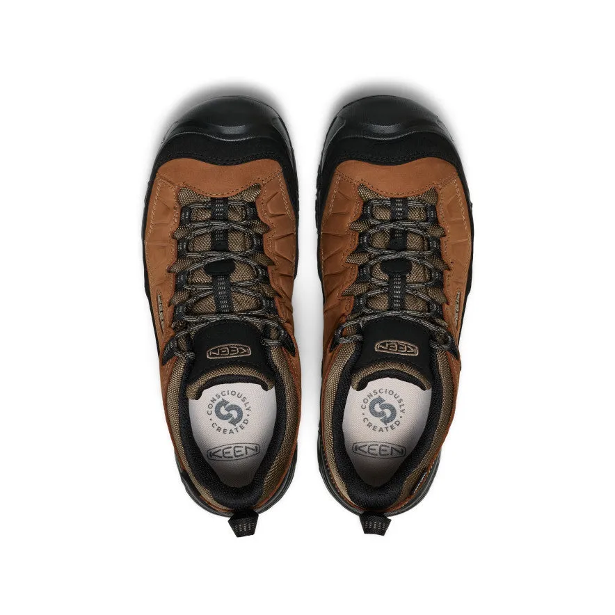 Top Rated Stretchable Men's Targhee IV Waterproof Hiking Shoe  |  Bison/Black