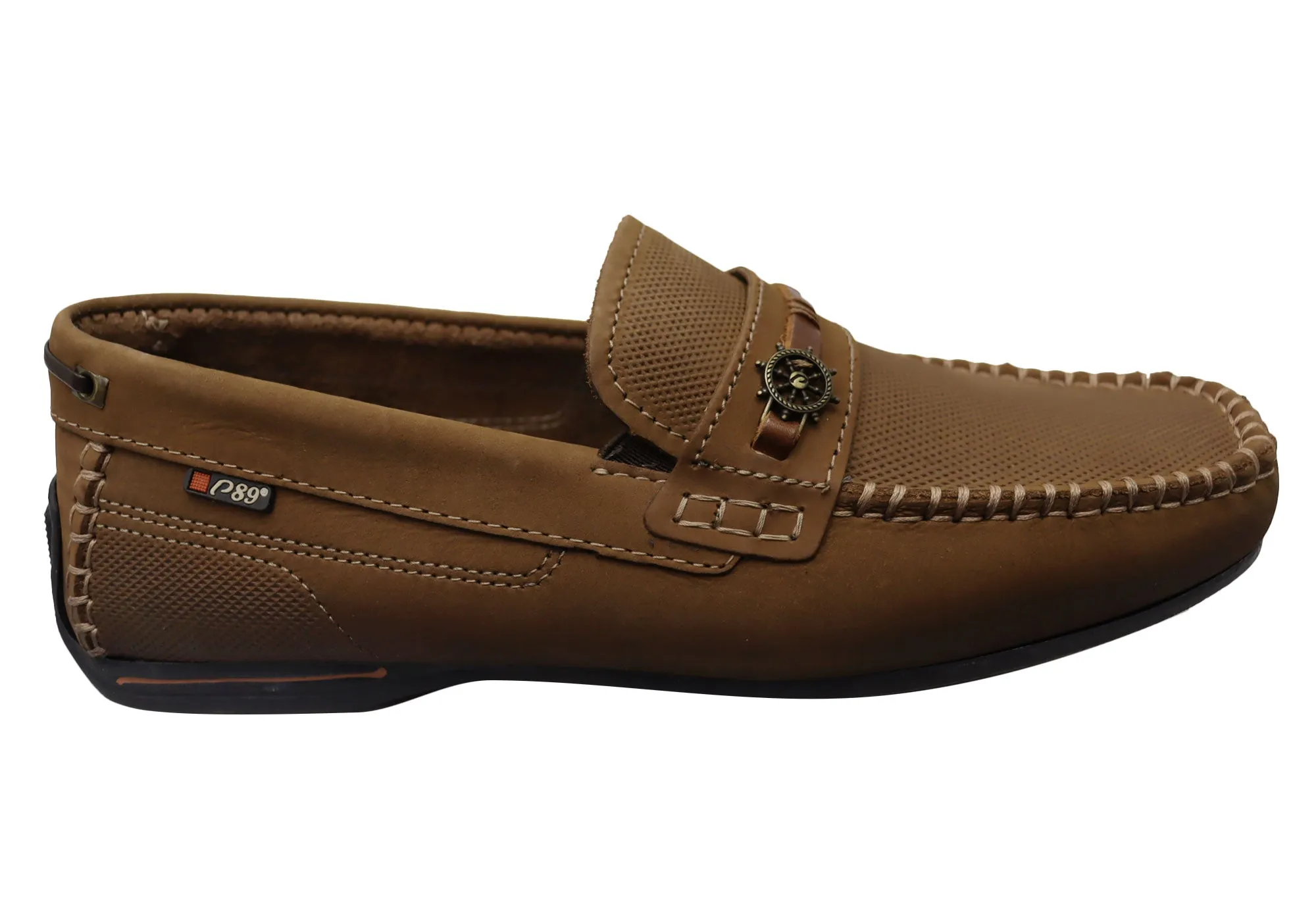 Soft Support Pegada Cove Mens Comfortable Leather Loafers Shoes Made In Brazil