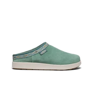 Women's Elle Suede Mule  |  Dark Forest/Birch Ultra-soft breathability Knit Weave Texture