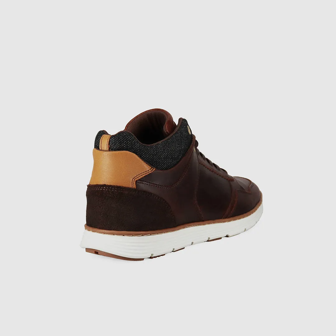 Reinforced heel Cape Casual Shoes Dark Brown