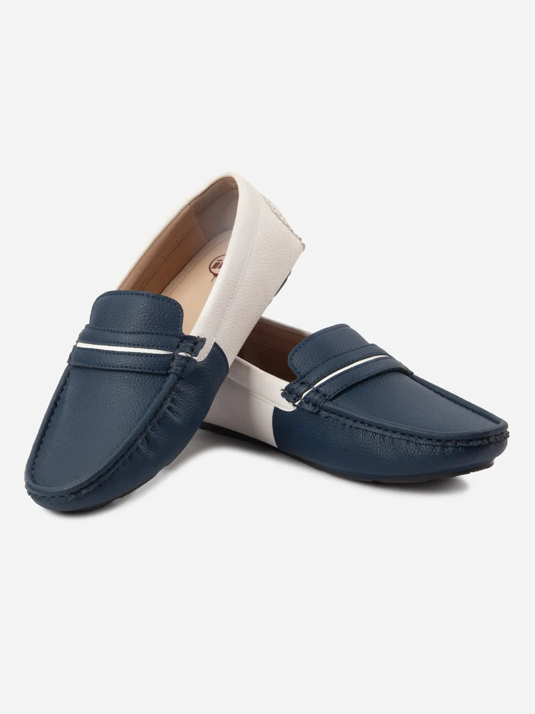 Men's Navy White Multi Color Loafer (IX4106) Cyber Mode