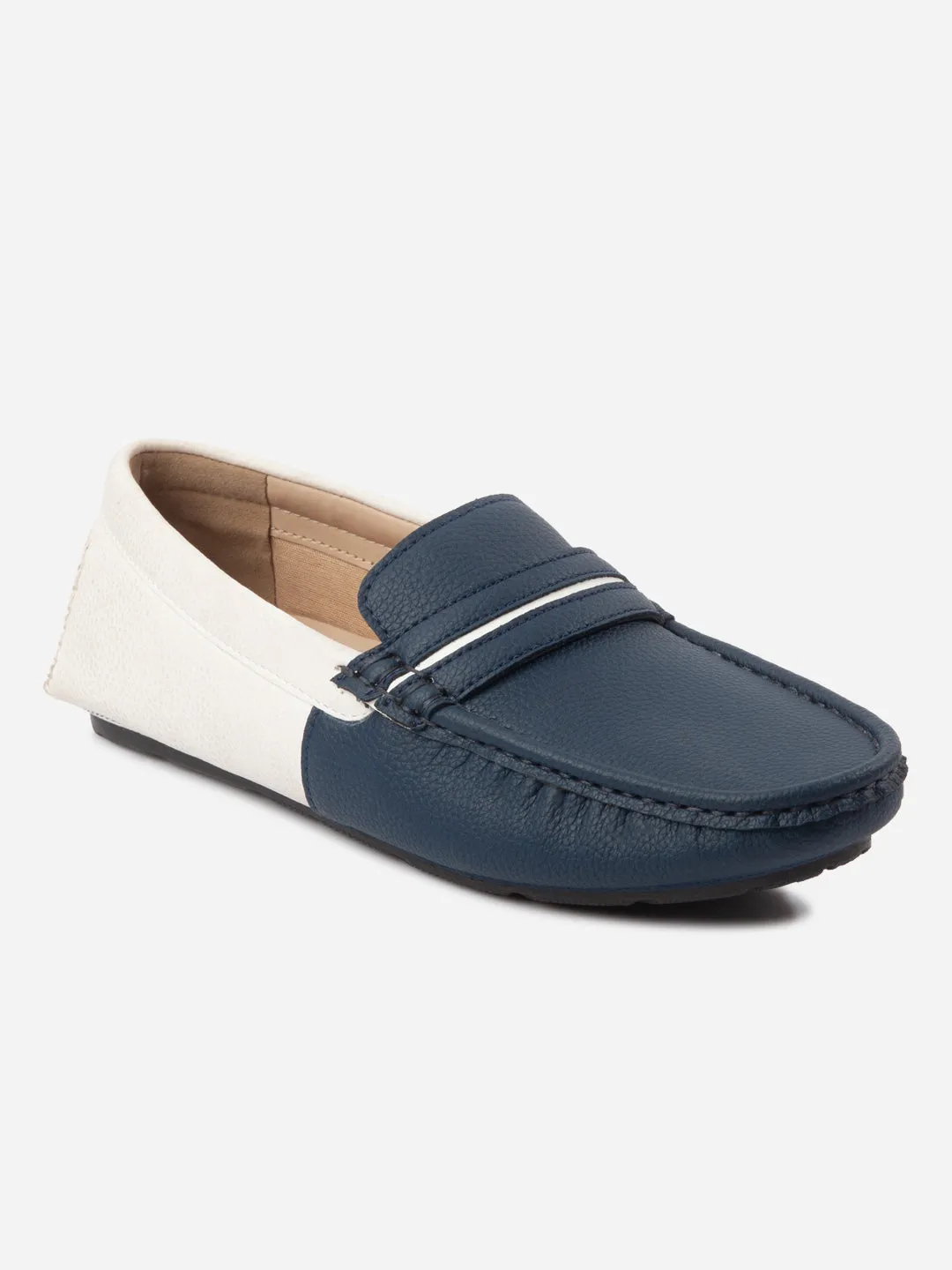 Men's Navy White Multi Color Loafer (IX4106) Game Ready