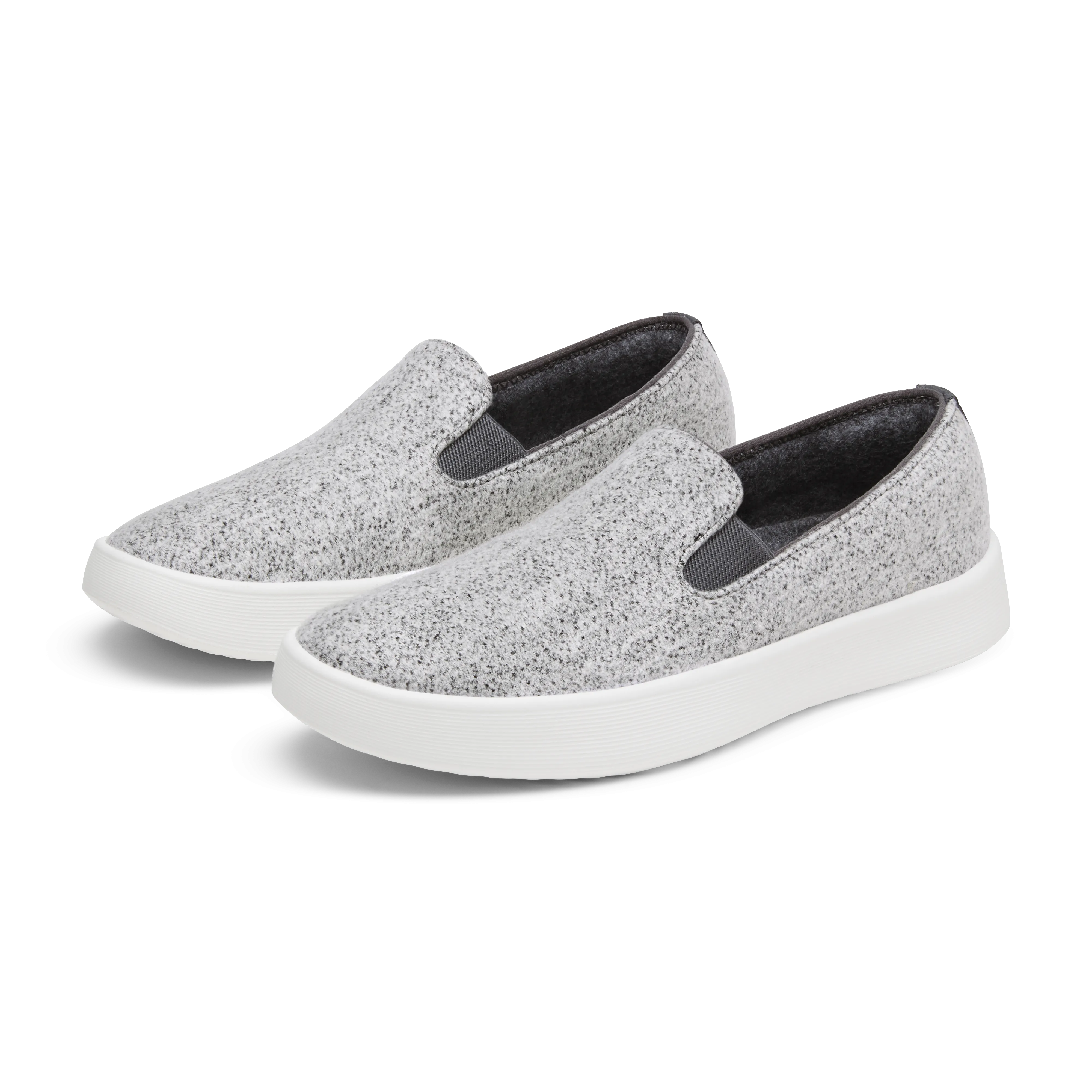 Stay Comfortable Women's Wool Cruiser Slip On - Medium Grey (Blizzard Sole)
