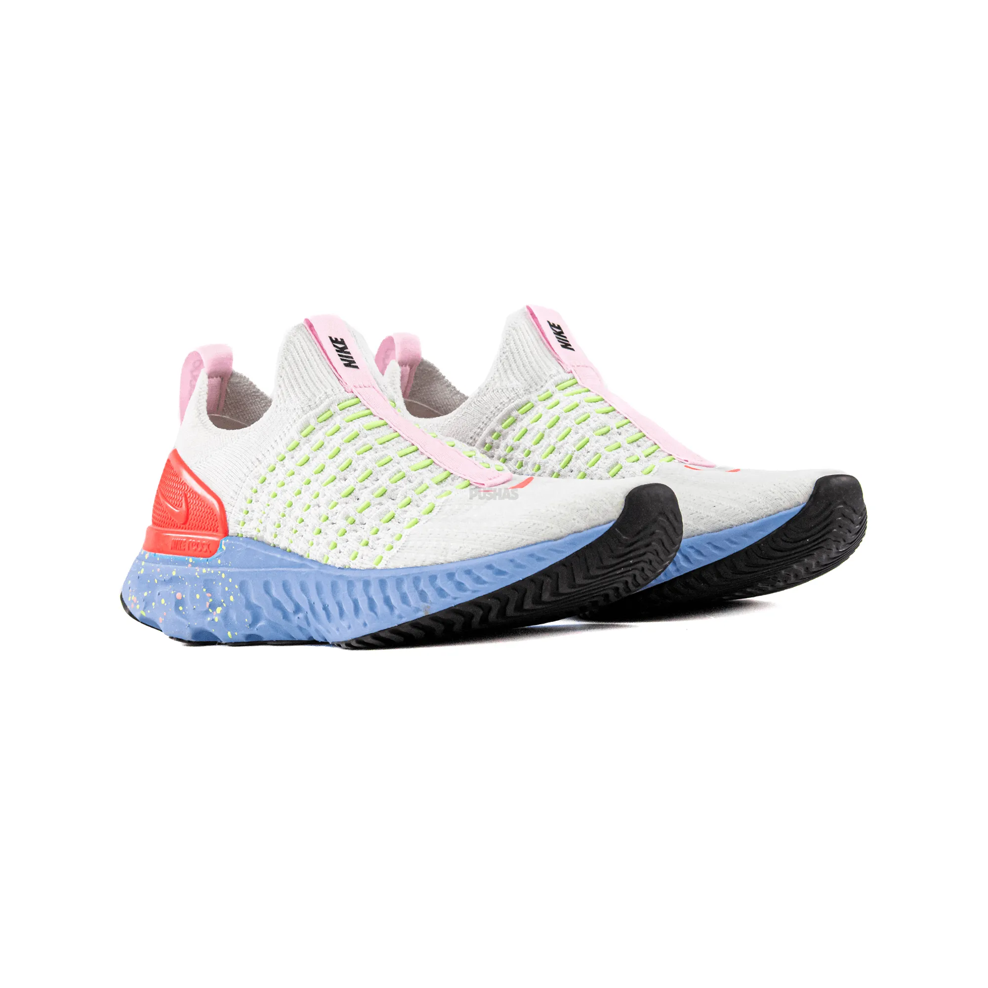 Comfort Heel Nike React Phantom Run Flyknit 2 'Hot Punch' Women's