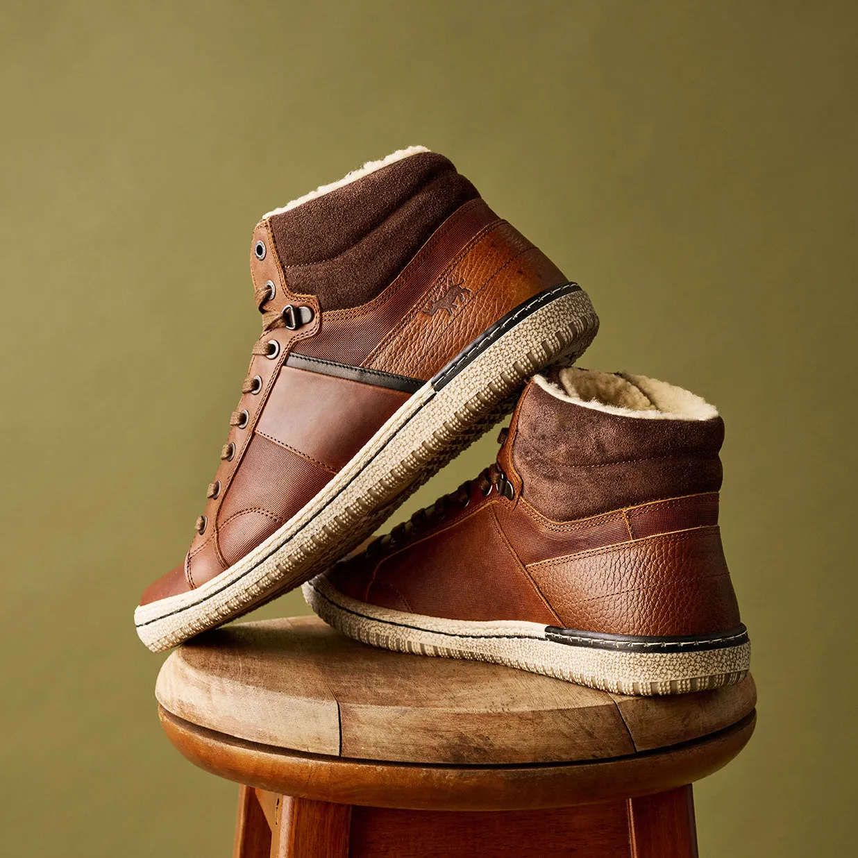 Massey Lace Up Boots Tan Eco Material Morning Walk Warm Touch