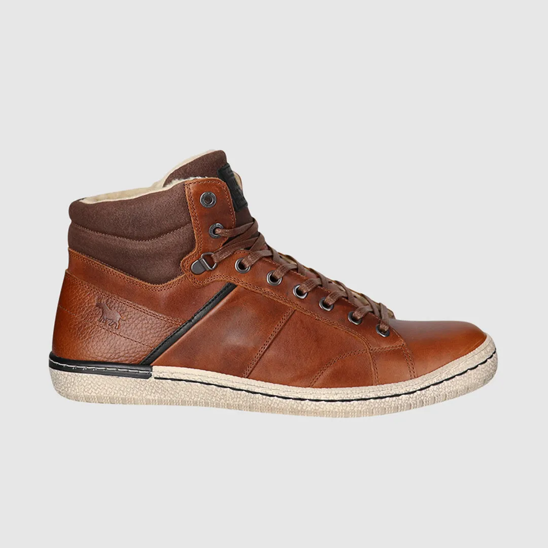 Massey Lace Up Boots Tan Soft Material
