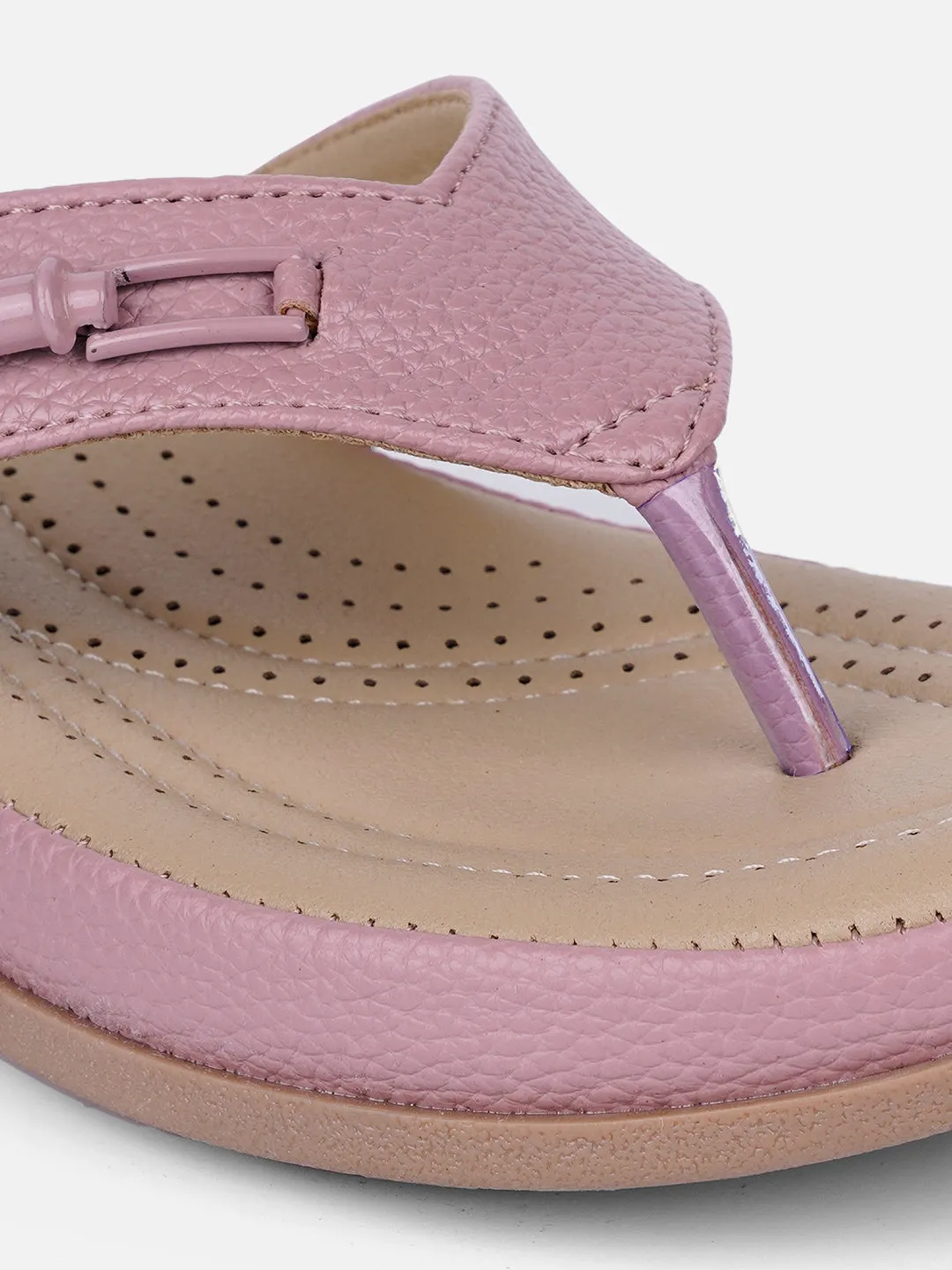 Comfort collar Women's Lavender Thong Sandals (IU6013)