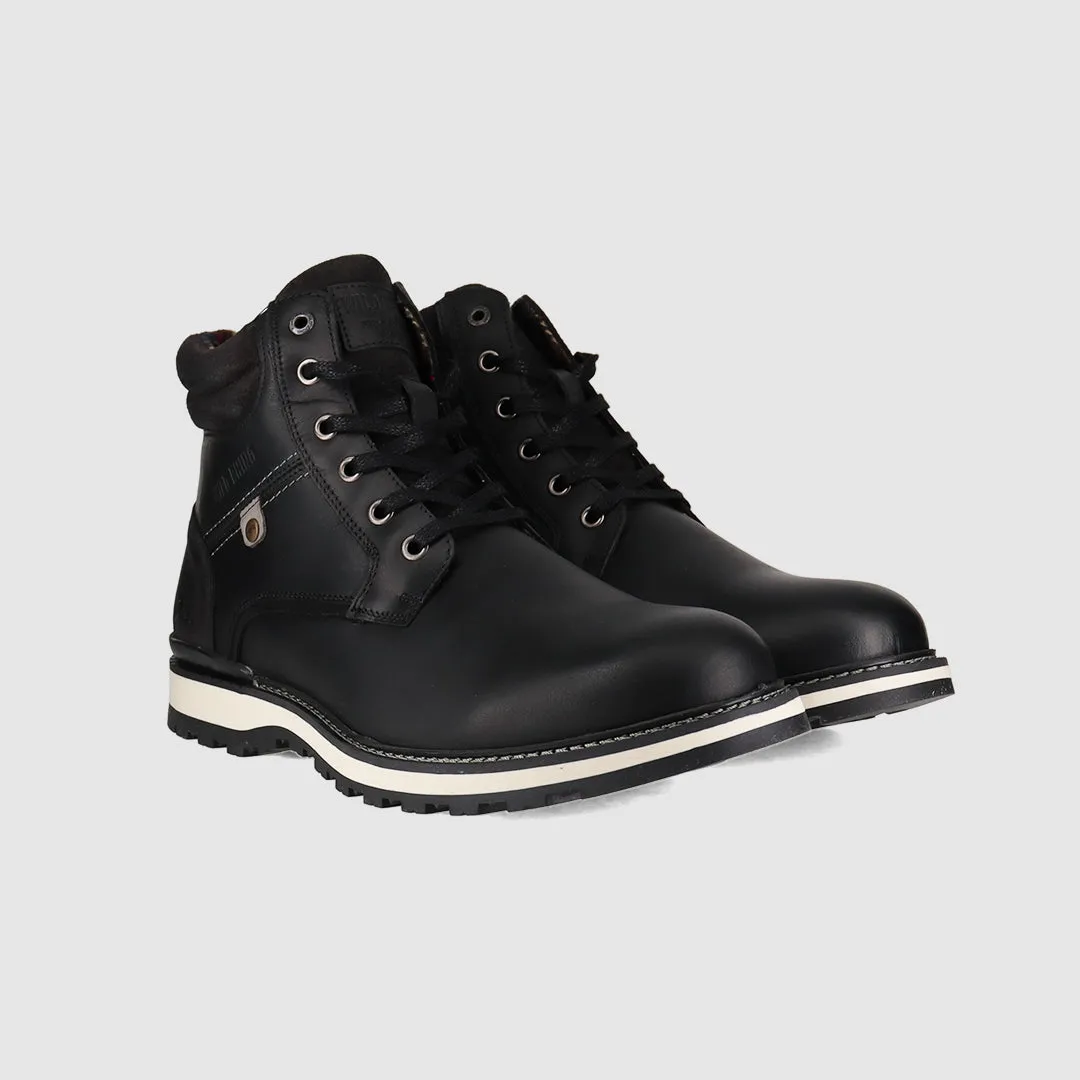 Ultra Comfort Stud Lace Up Boots Black