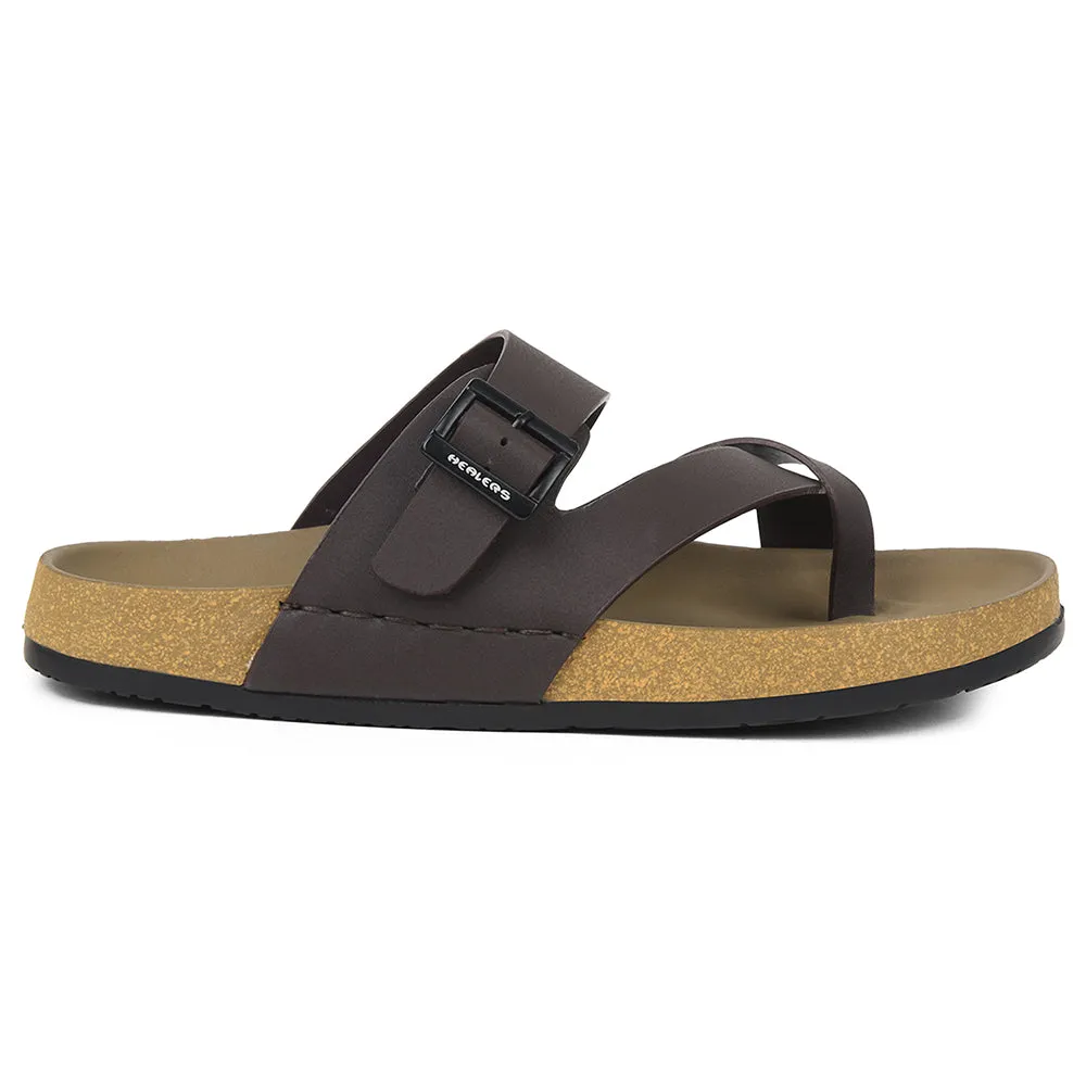 Extra Height American Shade Healers Brown Casual Slipper For Mens AOL-6 By Liberty