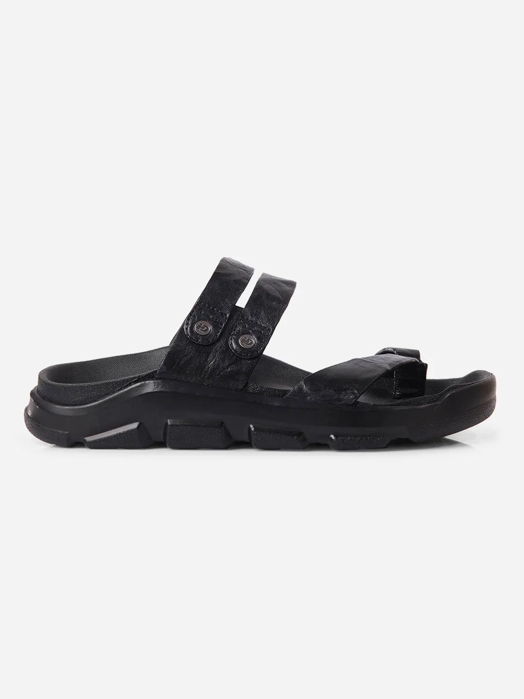 Skin Soft Walking Men's Black Strap Sandals (ID4273)