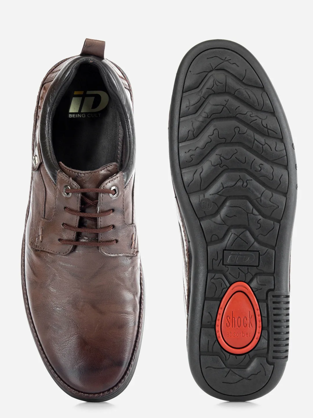 Men's Brown Dual Tone Comfort  Lace Up (ID1118) Valley Run