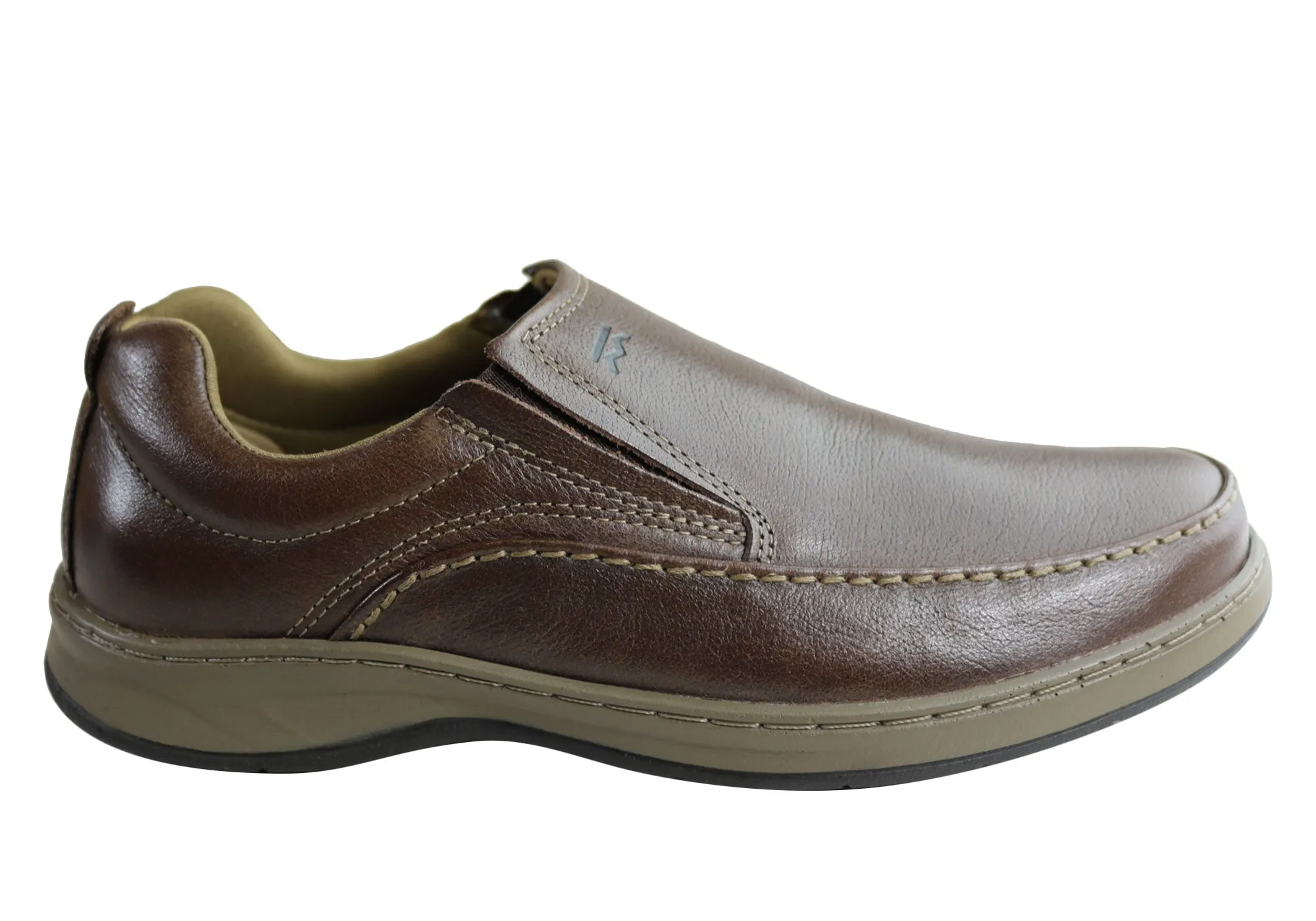 Sun Day Bradok Mens Classic Slip On Comfortable Leather Shoes Made In Brazil