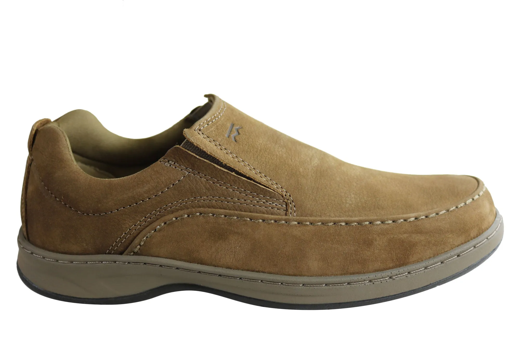 Comfort   insole Bradok Mens Classic Slip On Comfortable Leather Shoes Made In Brazil