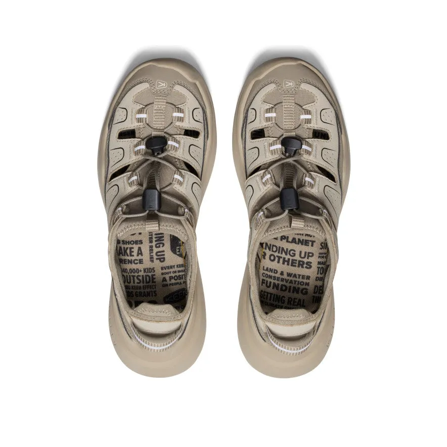 Adventure Driven Protective Finish Functional Minimalist Women's WK450 Walking Sandal  |  Plaza Taupe/Black