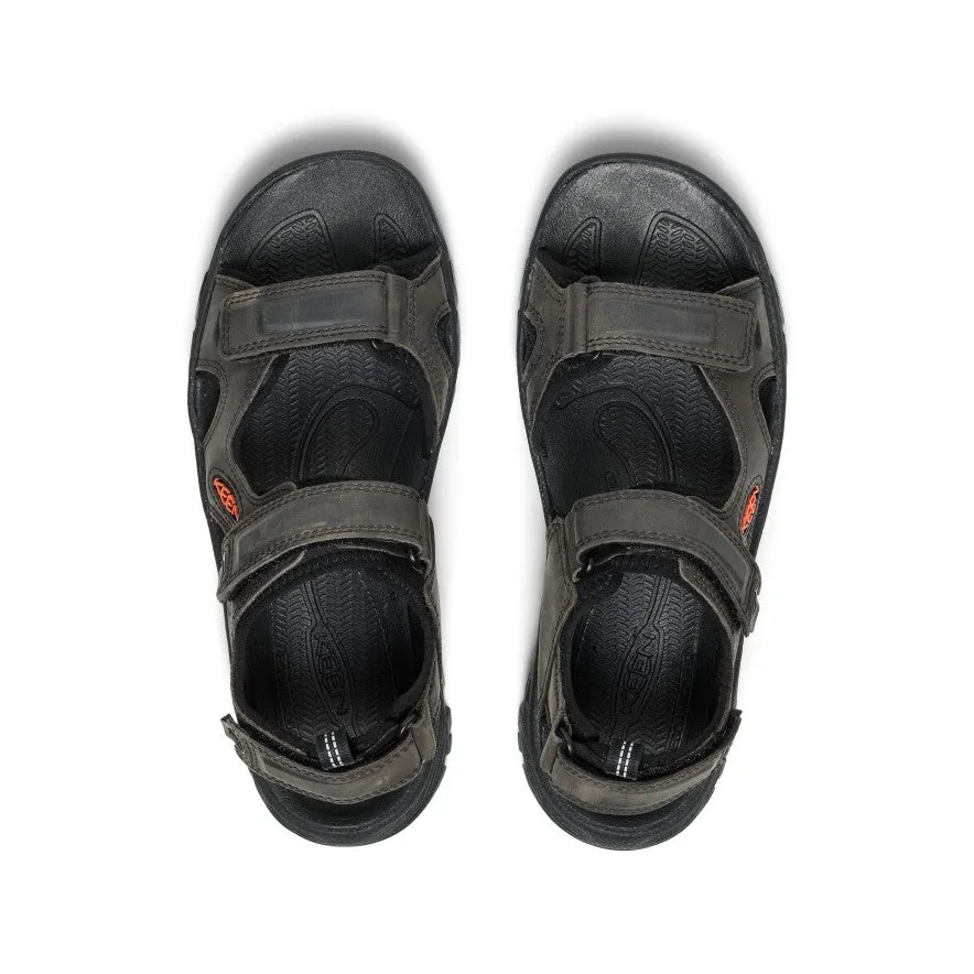 Sweat Wicking Men's Targhee III Open Toe Sandal  |  Grey/Black