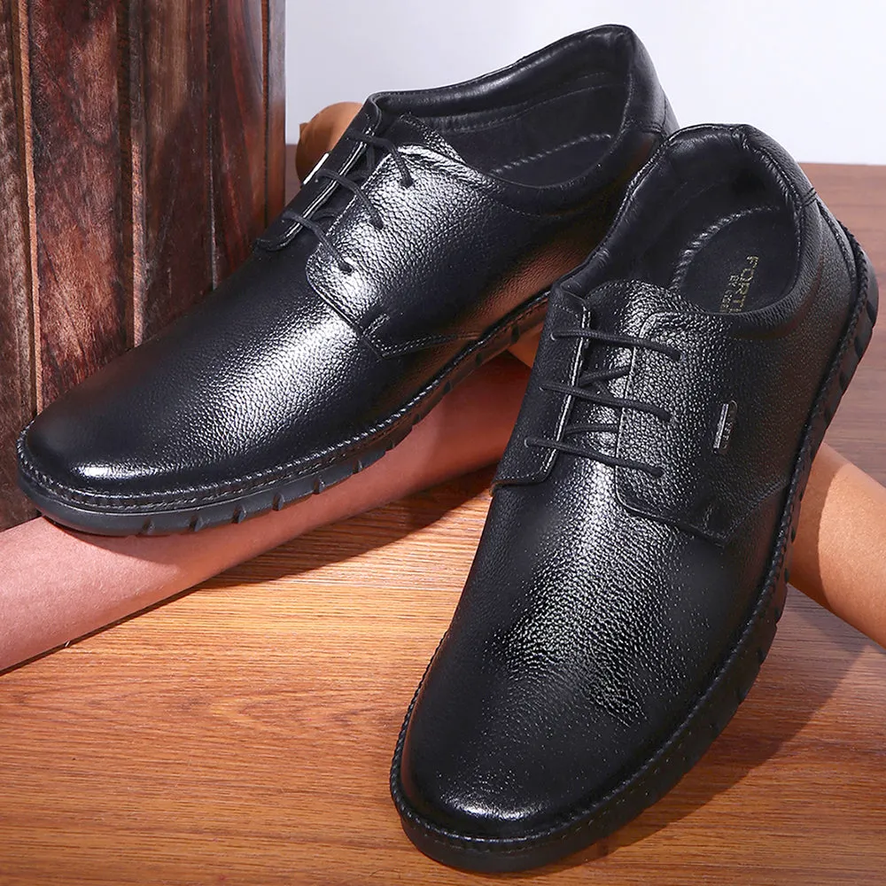 Healers Black Formal Lace Up Shoes For Men BRL-10 By Liberty Office Shoes