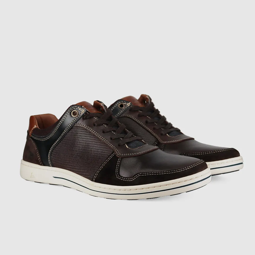 Style Casual Archer Casual Shoes Dark Brown