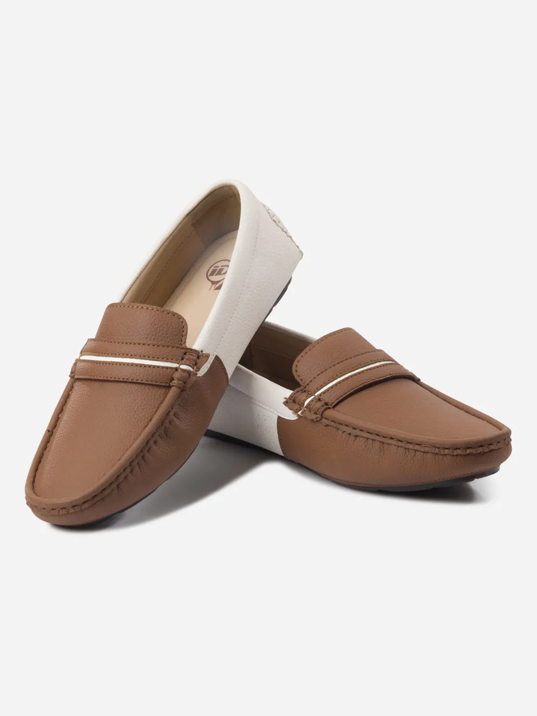 Skin Soft Arch Fit Men's Tan White Multi Color Loafer (IX4106)