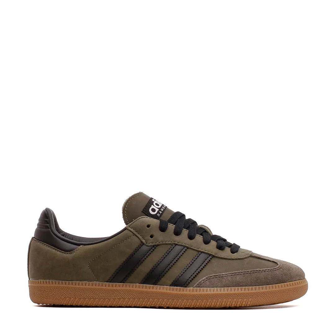Adidas Men Samba OG Base Green Black IE9163 Padded Comfort Cold Weather