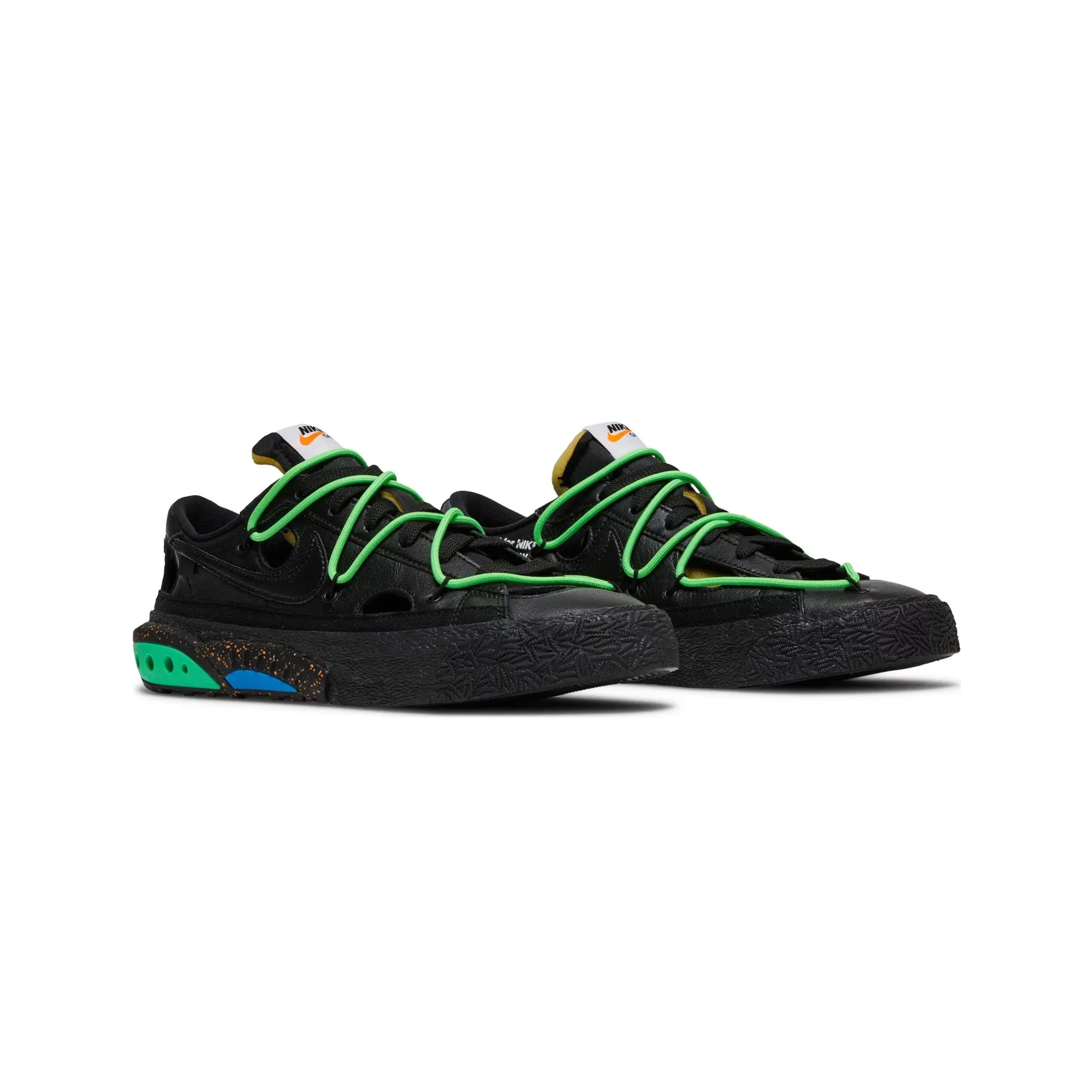 Tropic Mode orthopedic Blazer Low x Off-White 'Black Electro Green' (2022)