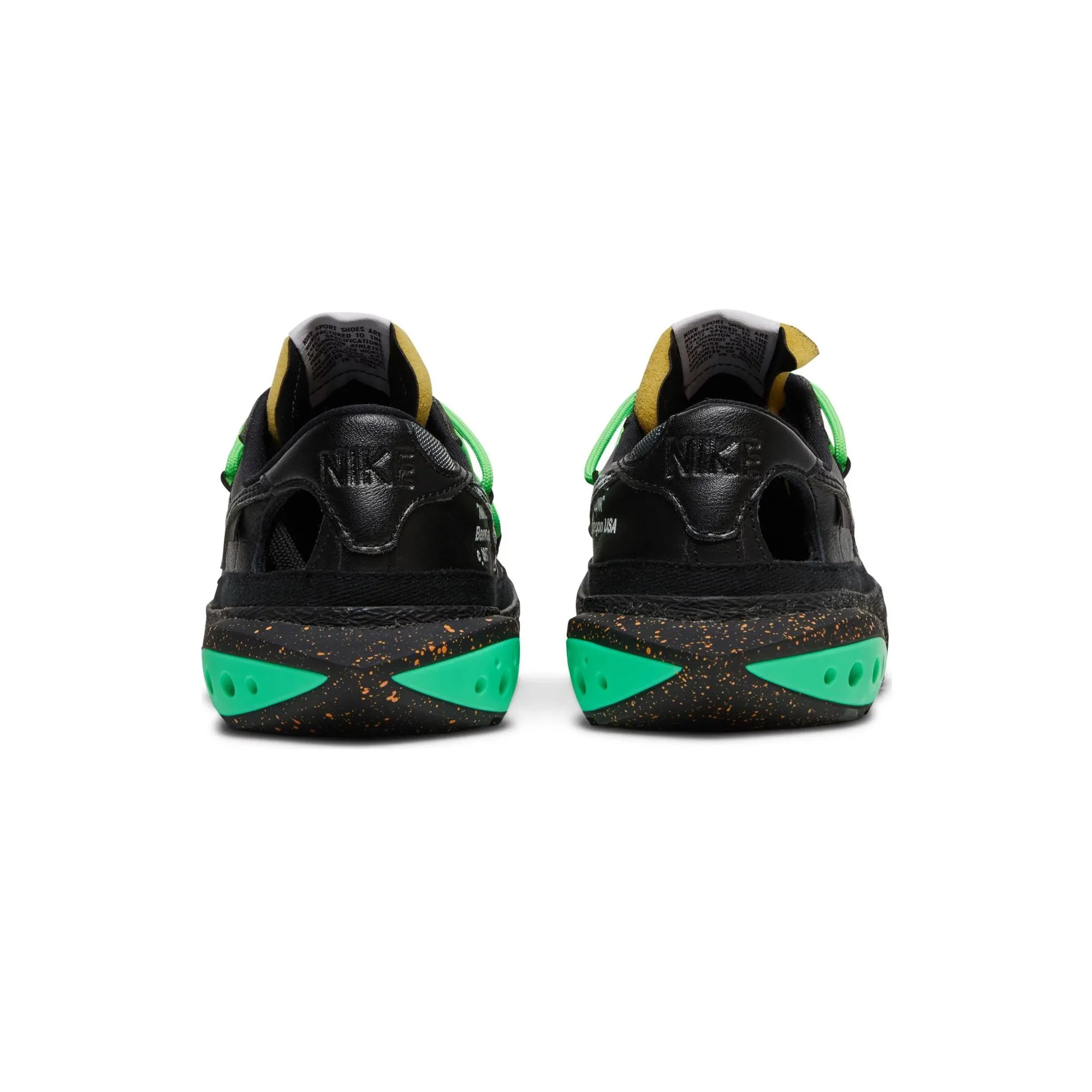 Blazer Low x Off-White 'Black Electro Green' (2022) Dance Mode