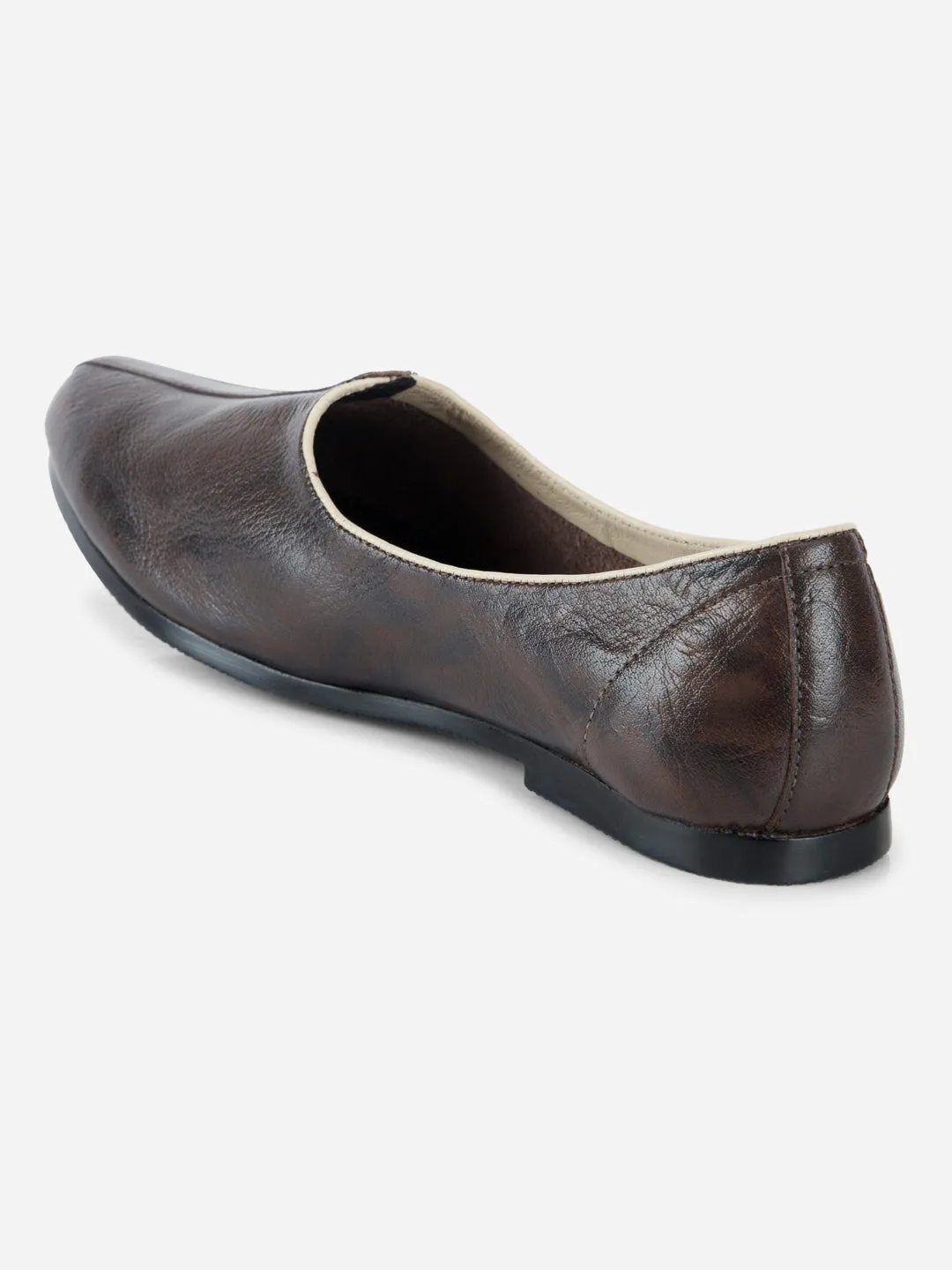 All Weather Urban Walkers Men's Brown Ethnic Jalsa Jooti and Mojaris (ID1077)