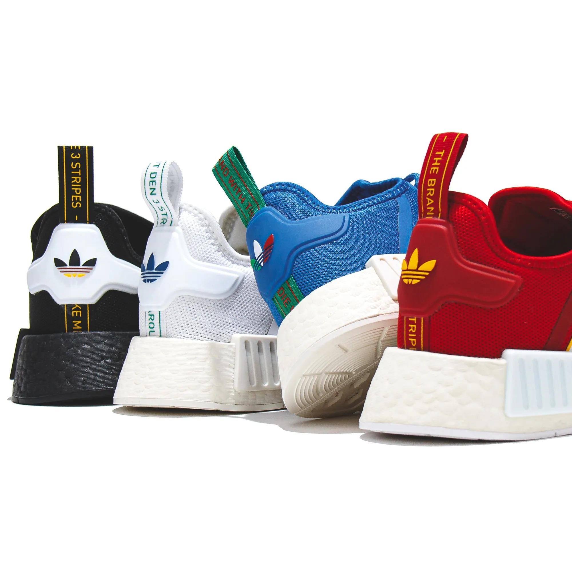 Ventilated Mesh Travel Enthusiasts TPU Stability Adidas Originals Men NMD R1 Boost White "Brazil" GX9885