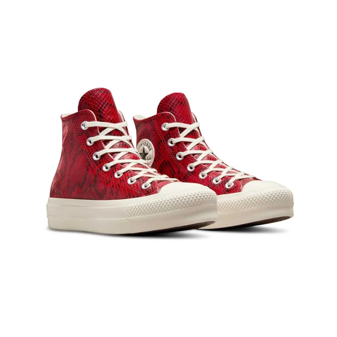 Leather Touch Beauty Walk Converse - Women's Chuck Taylor All Stars Lift High Top Shoes (A13392C)