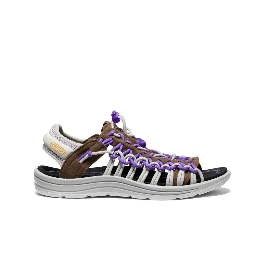 Women's UNEEK II Open Toe x emmi  |  Dark Earth/Tillandsia Purple Leather Upper