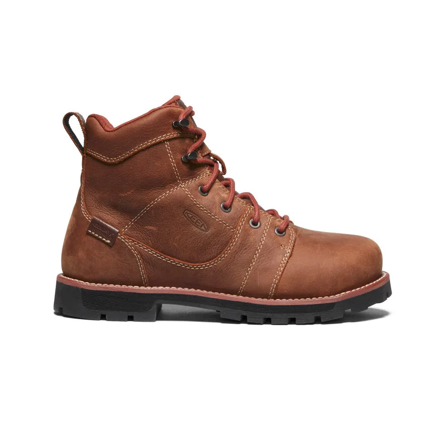 Comfort Design Features Women's Seattle 6" Waterproof Boot (Aluminum Toe)  |  Gingerbread/Black