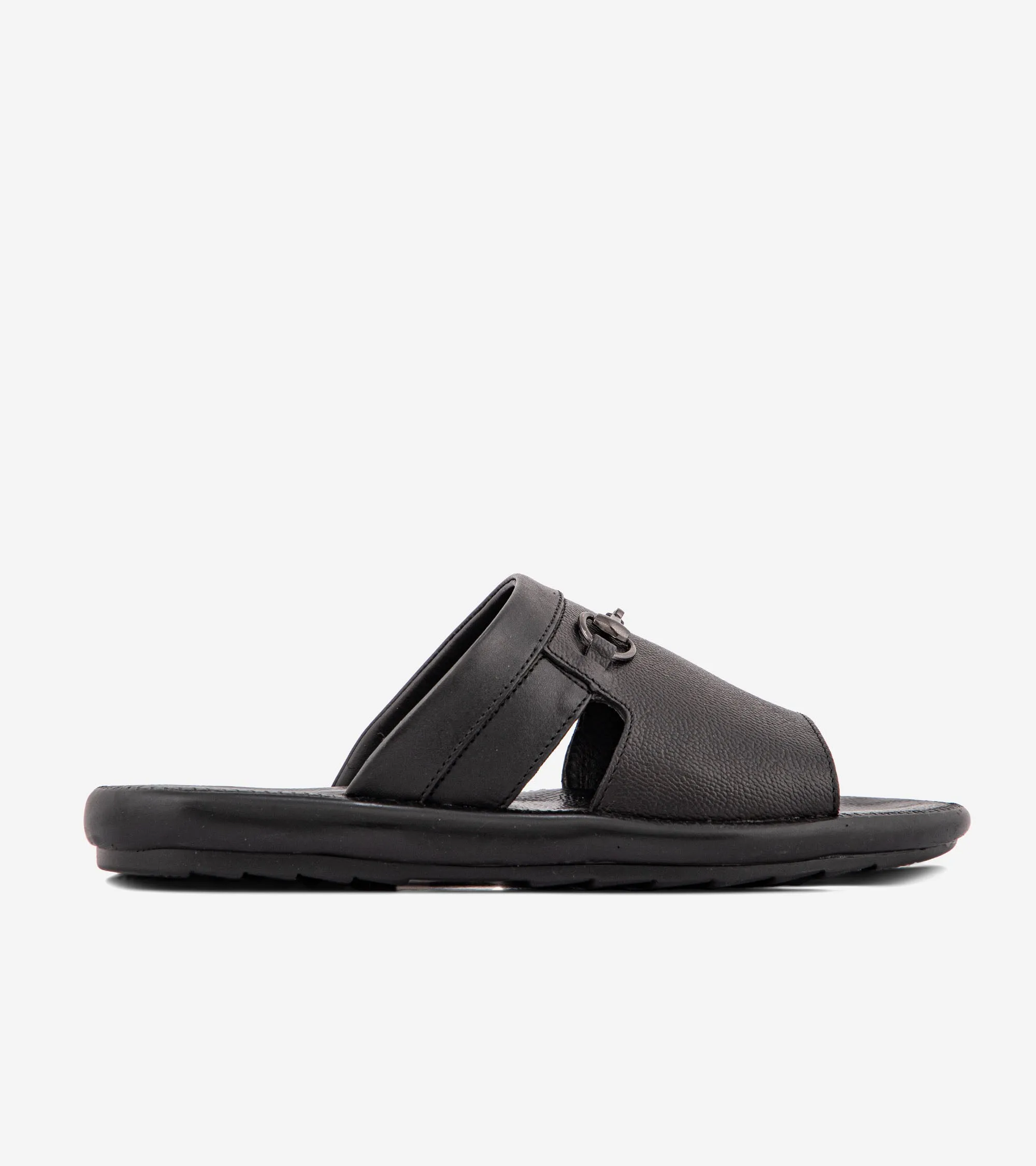 Foot Support Leather Upper Mens's Slipper US-EC-4351